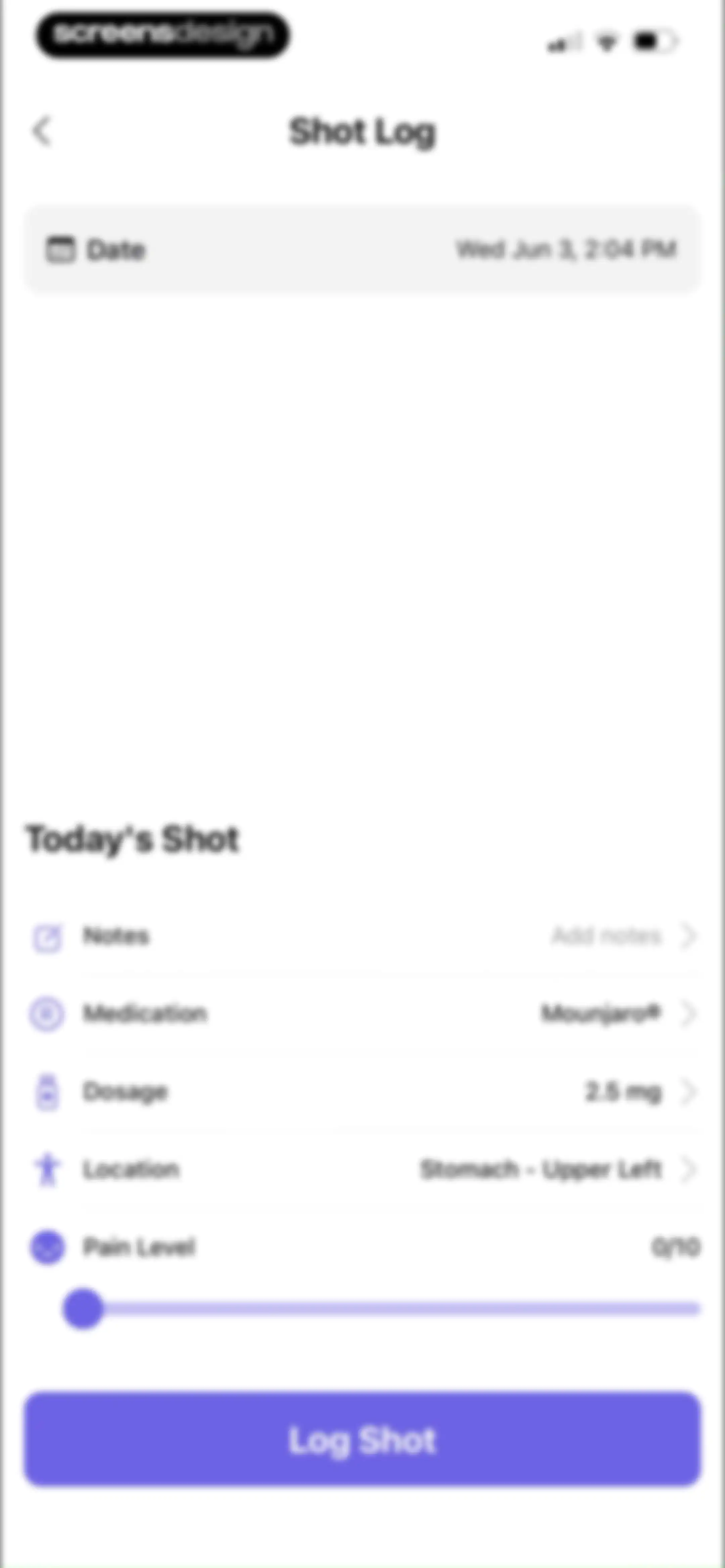MeAgain: GLP-1 Tracker App screen 114