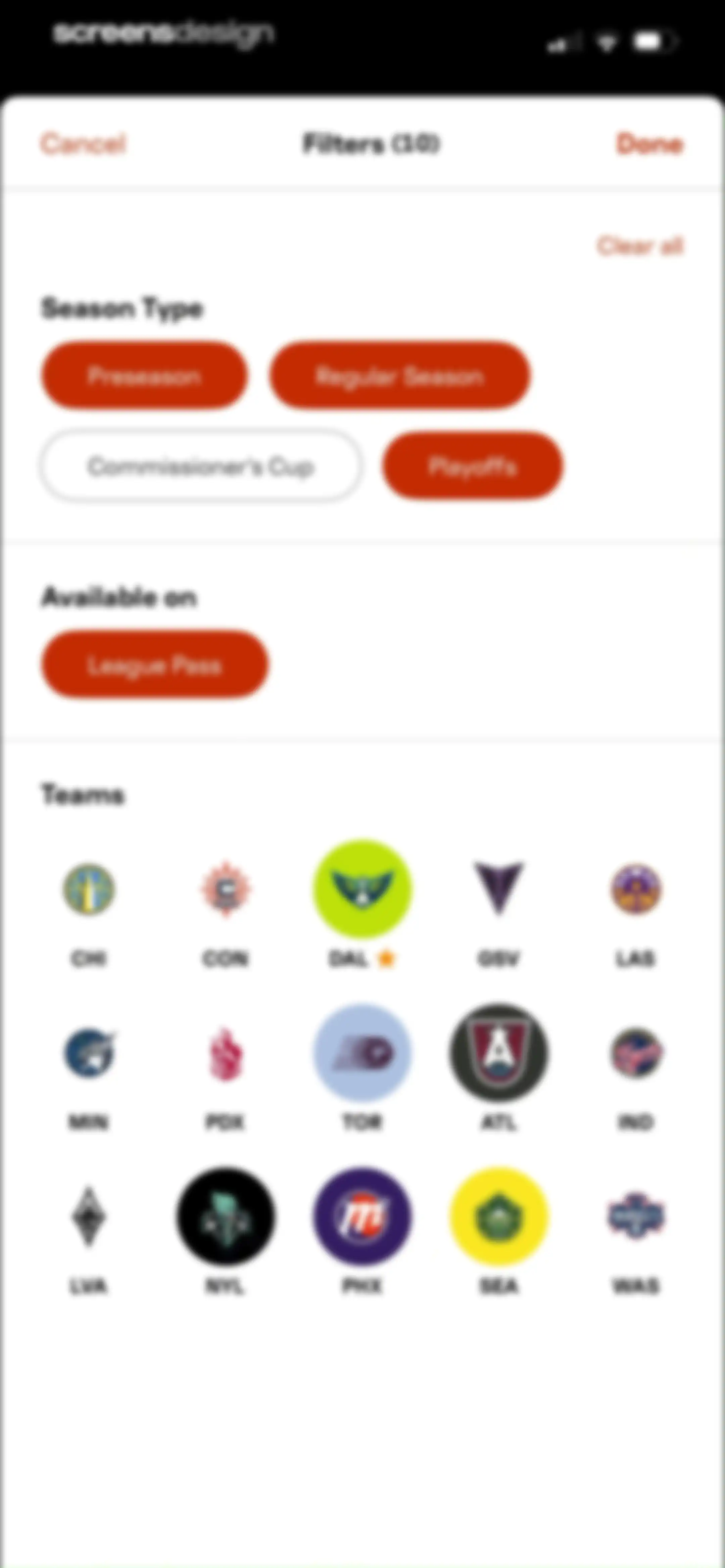 WNBA: Live Games & Scores screen 65