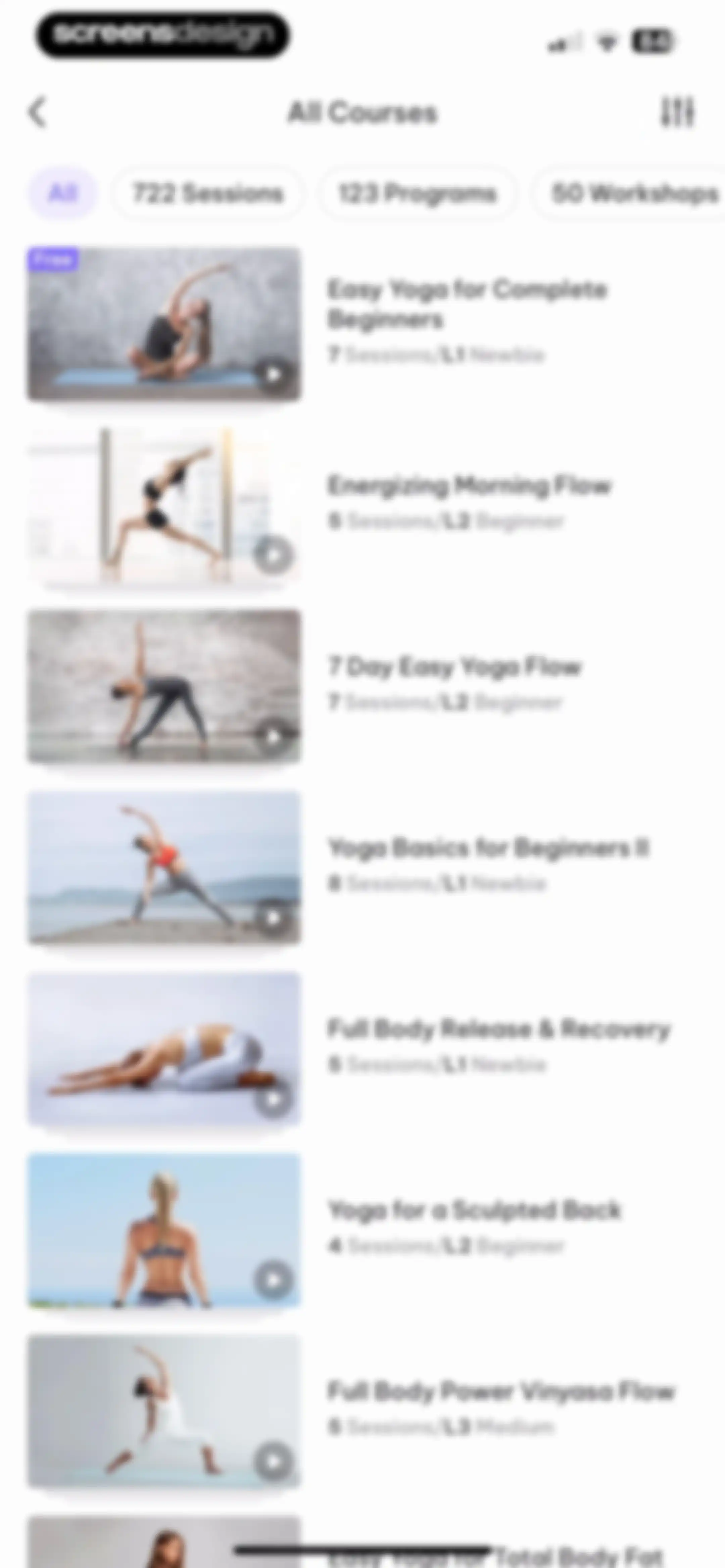 Daily Yoga: Yoga for Fitness® screen 97