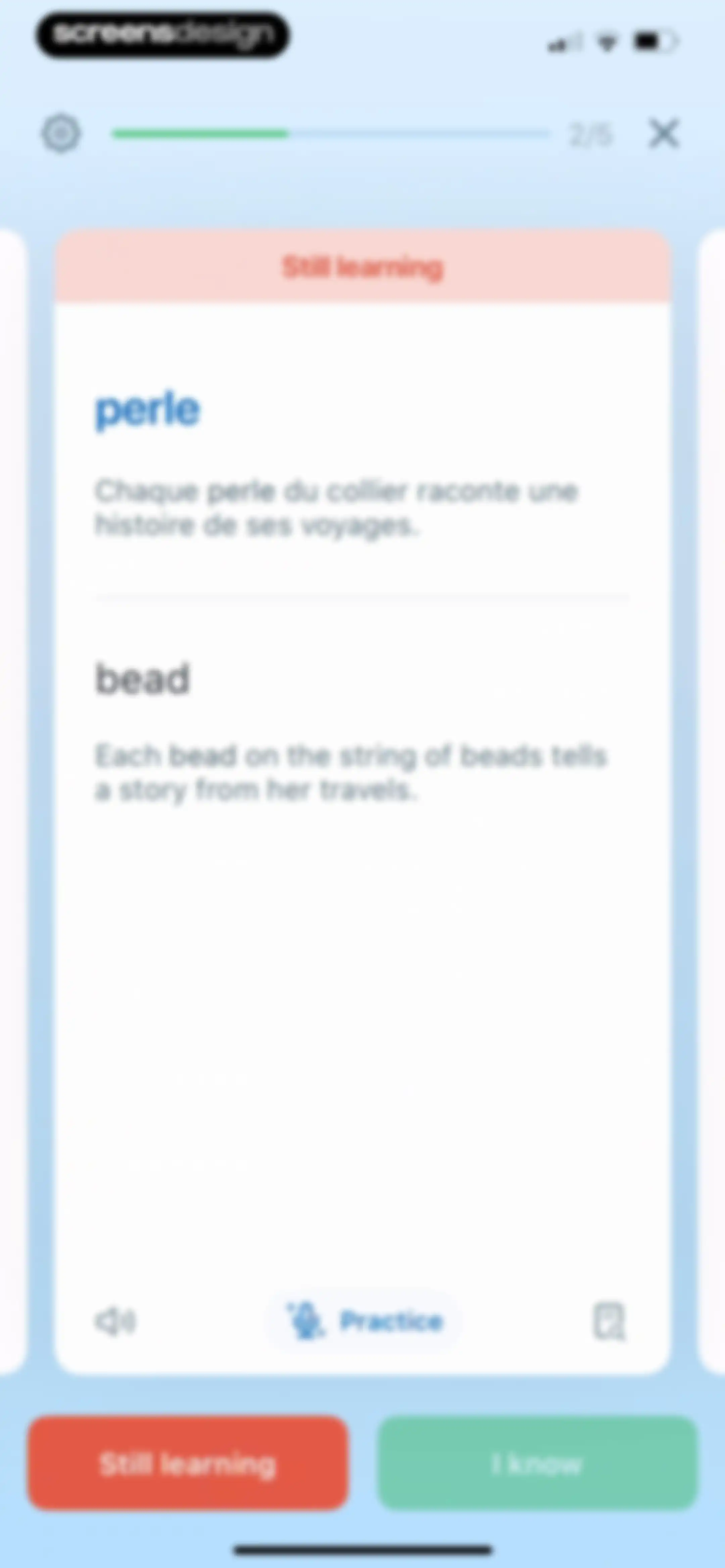 Reverso translate and learn screen 114