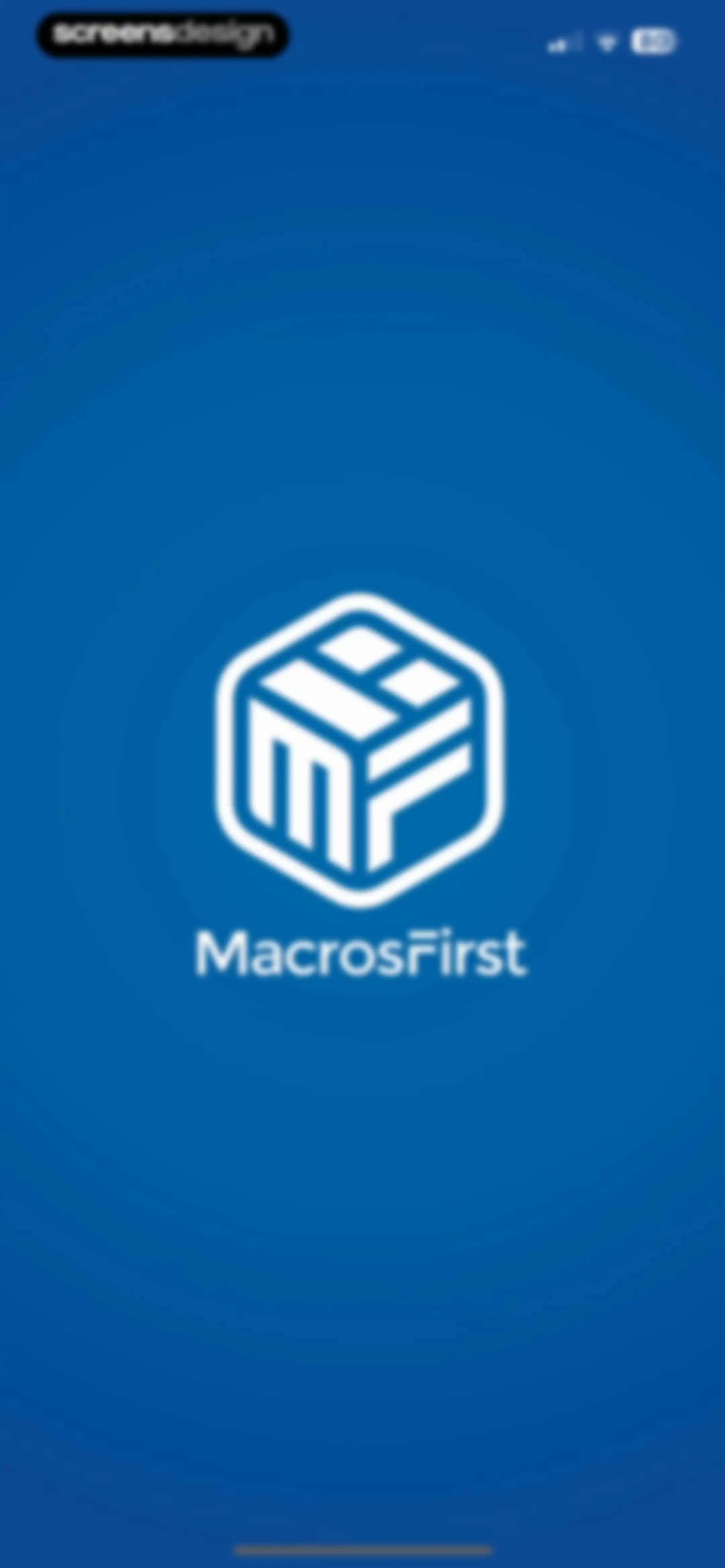 MacrosFirst - Macro Tracker screen 1