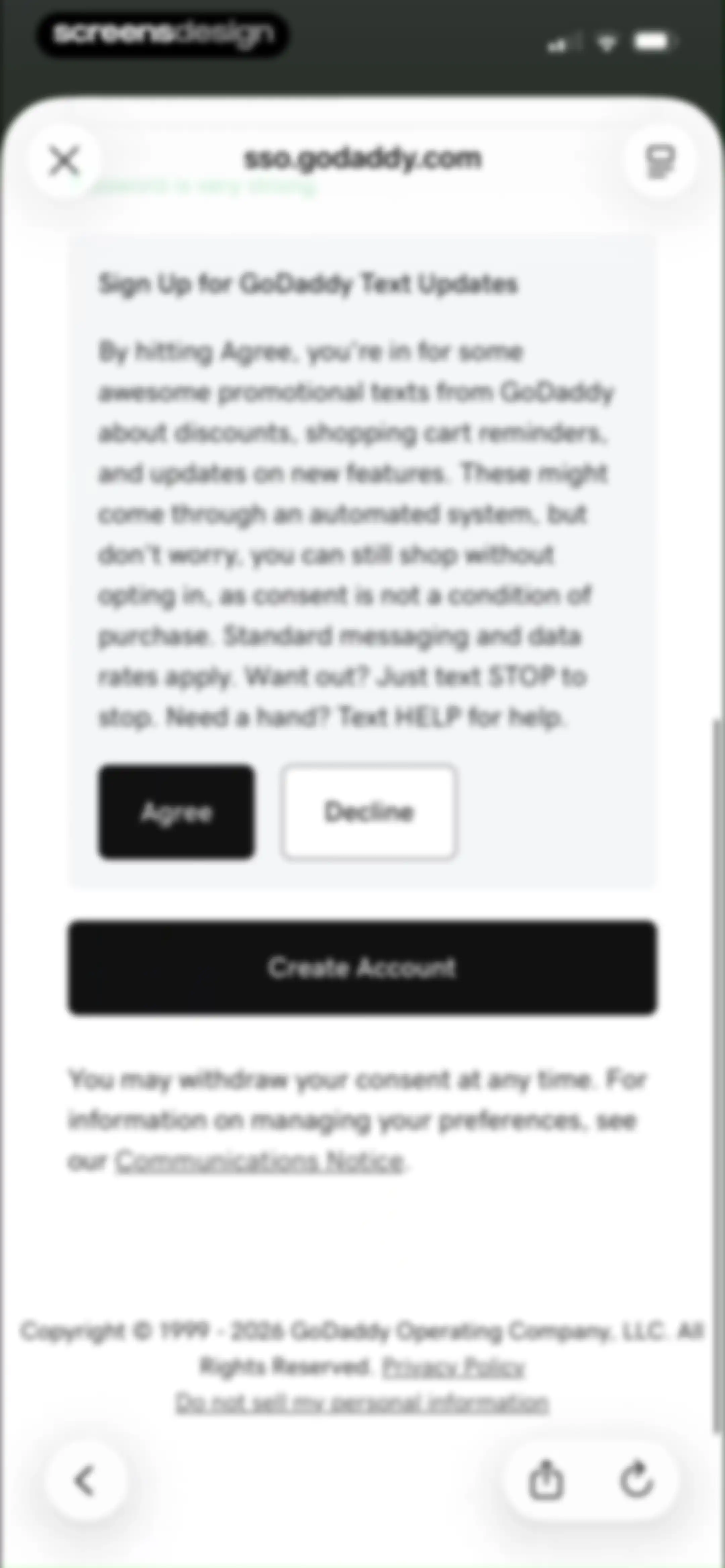 GoDaddy: Websites & Marketing screen 6