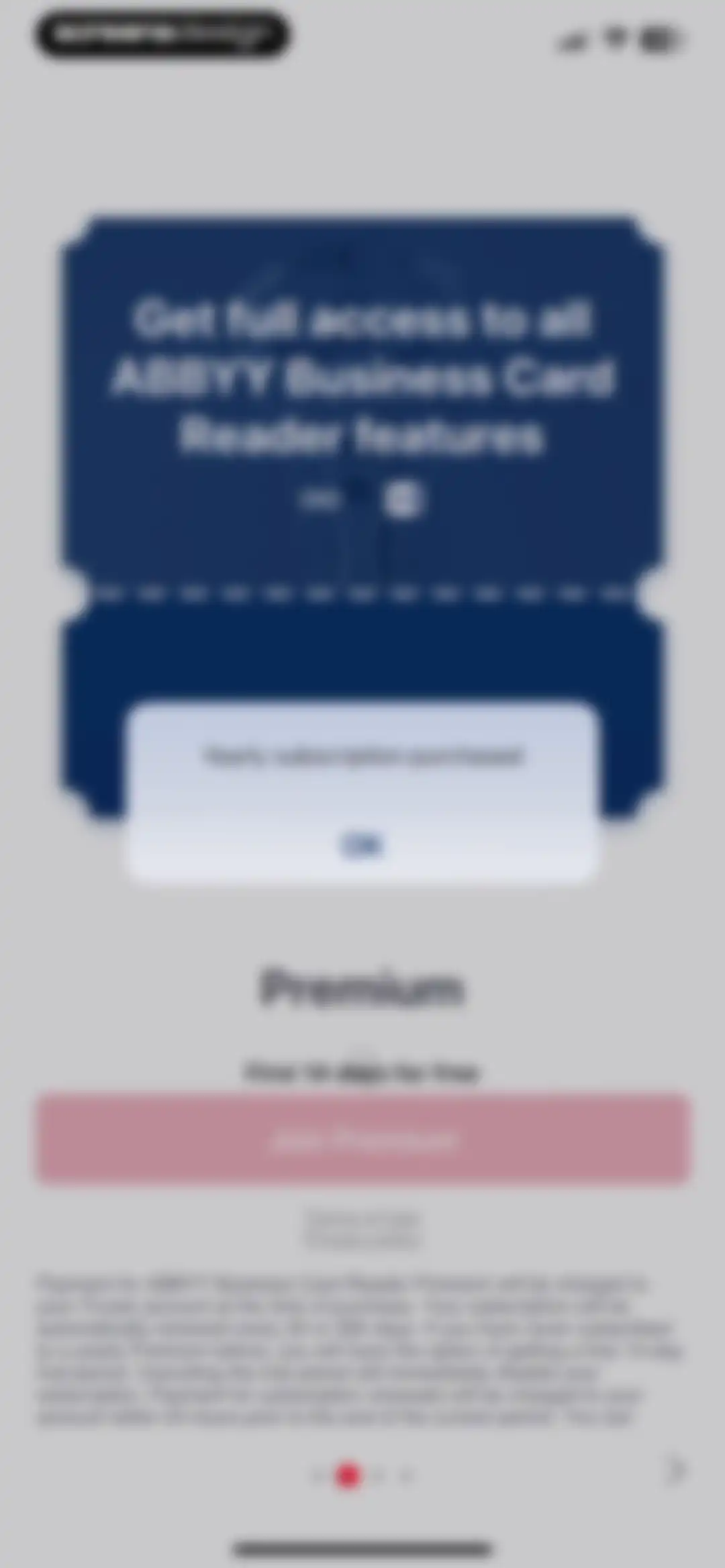 Business Card Reader screen 4