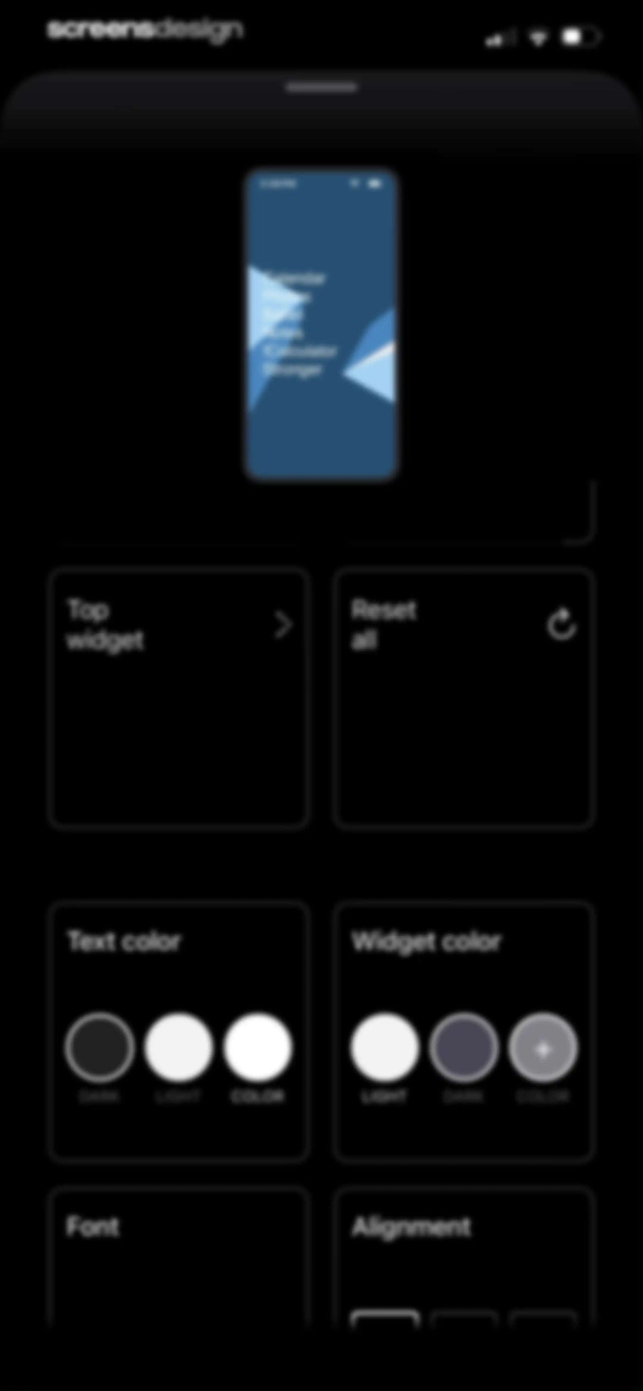 Blank Spaces Launcher screen 53