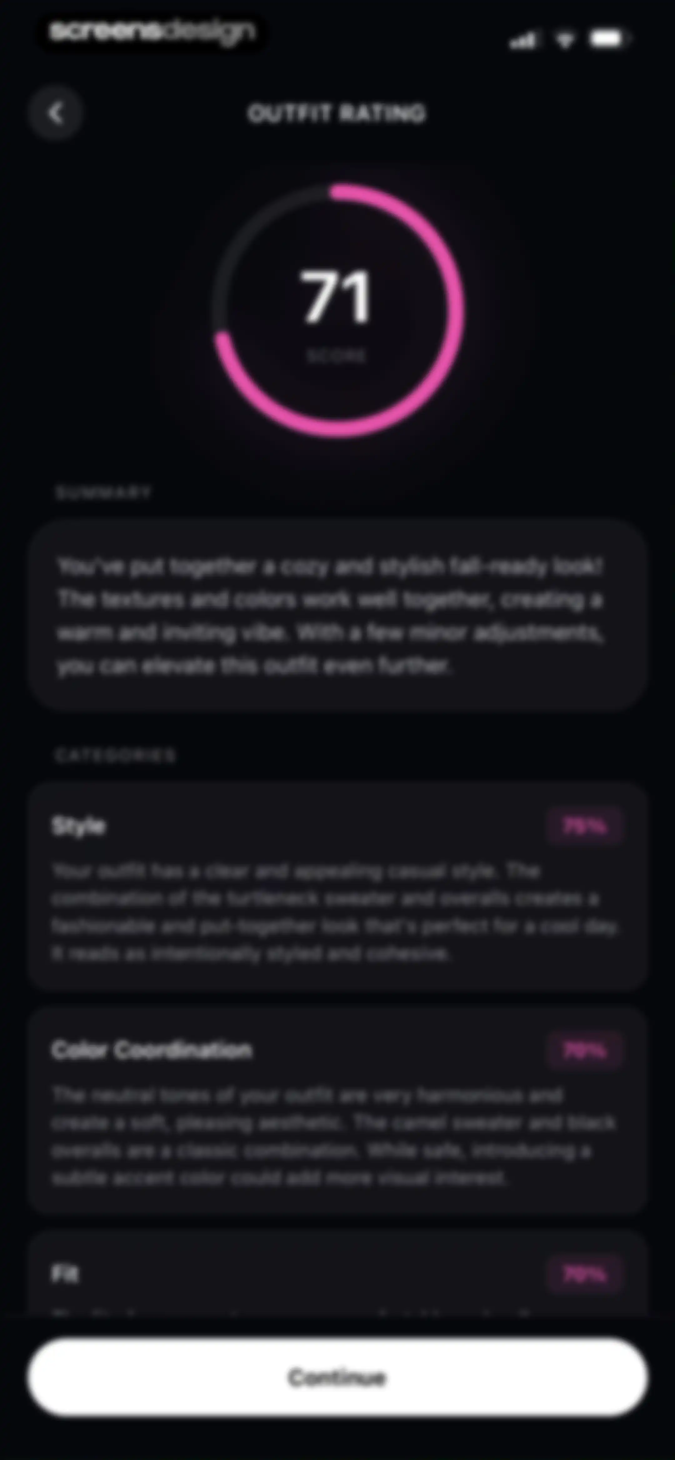 Critique AI: Habit Tracker screen 101