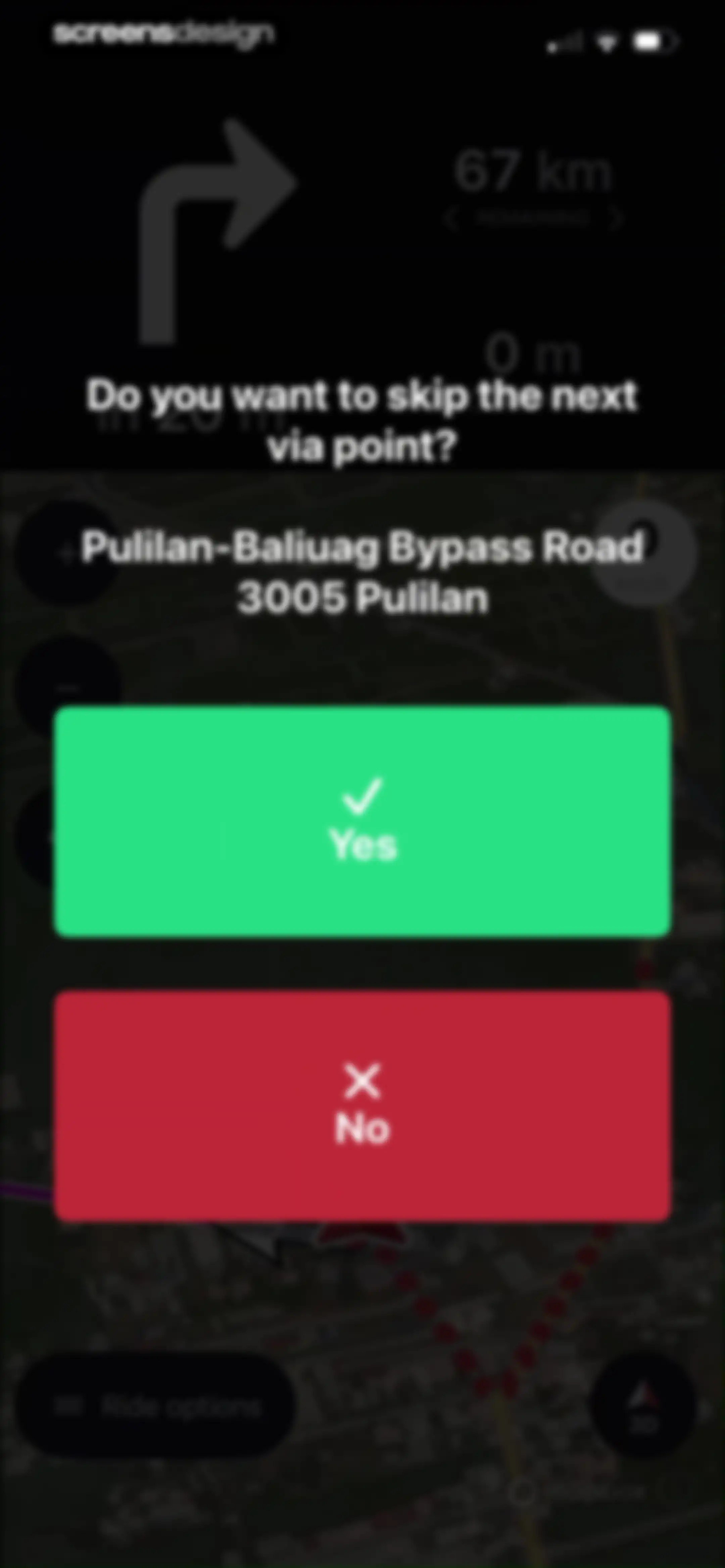 calimoto Motorcycle Navigation screen 59