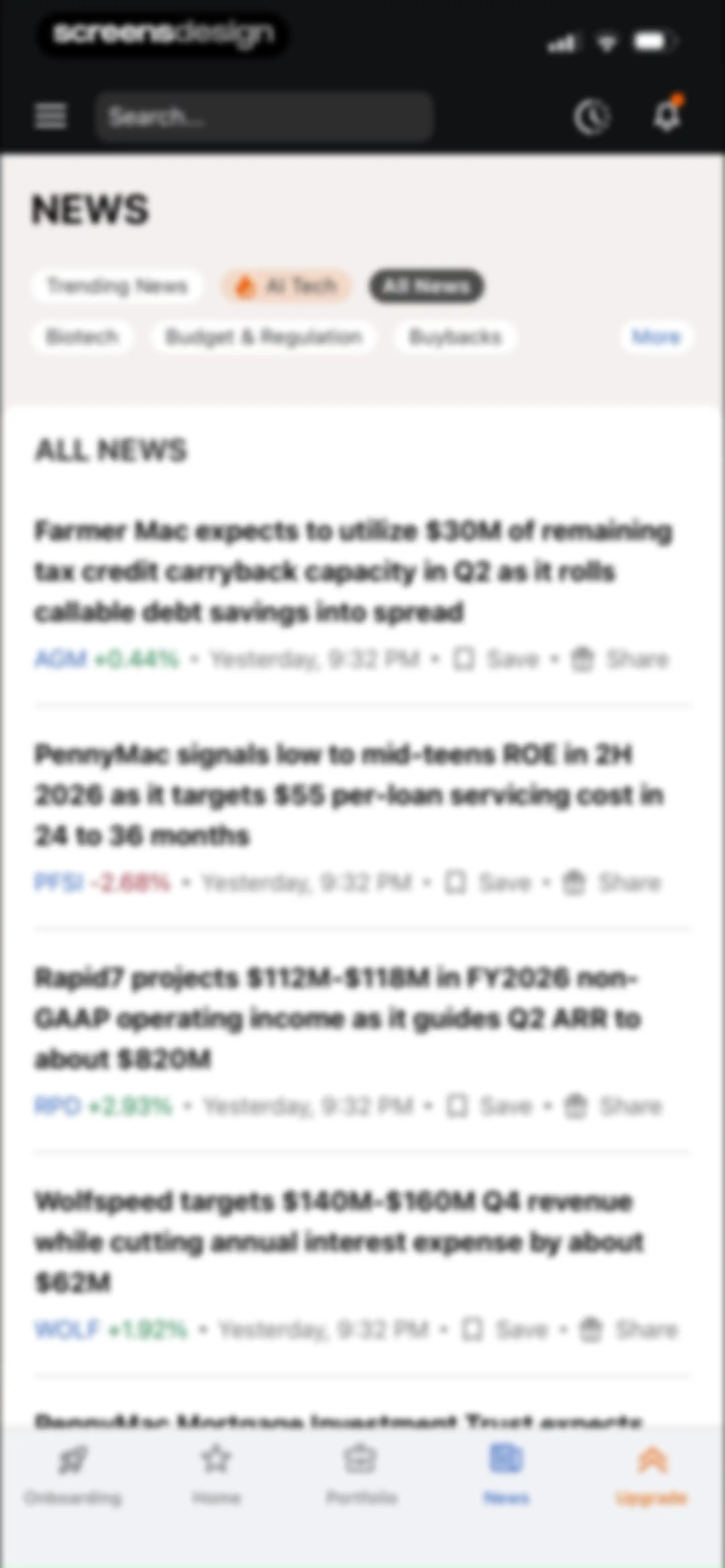 Seeking Alpha: News & Analysis screen 89