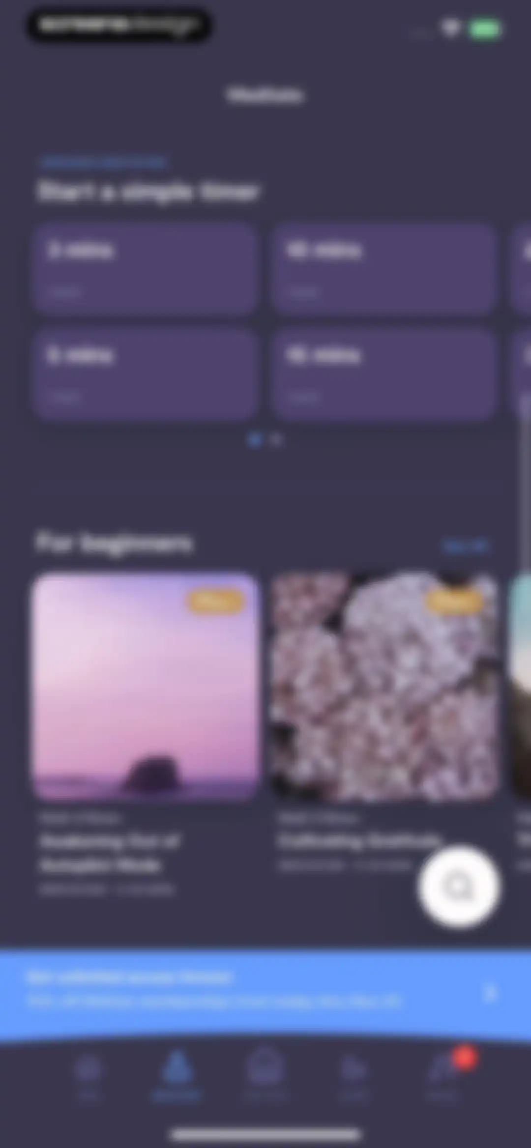 Mindfulness.com Meditation App screen 75