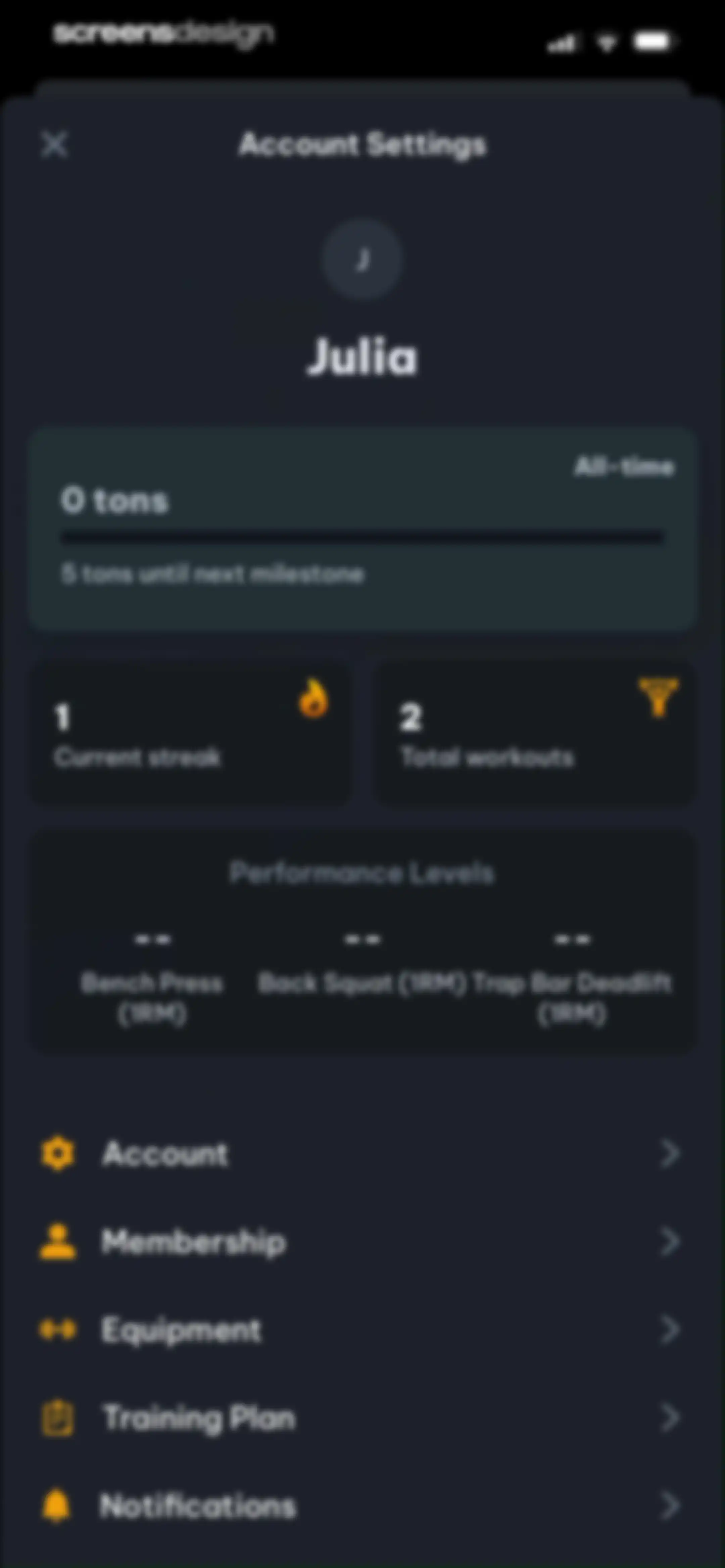 Peak Strength screen 64
