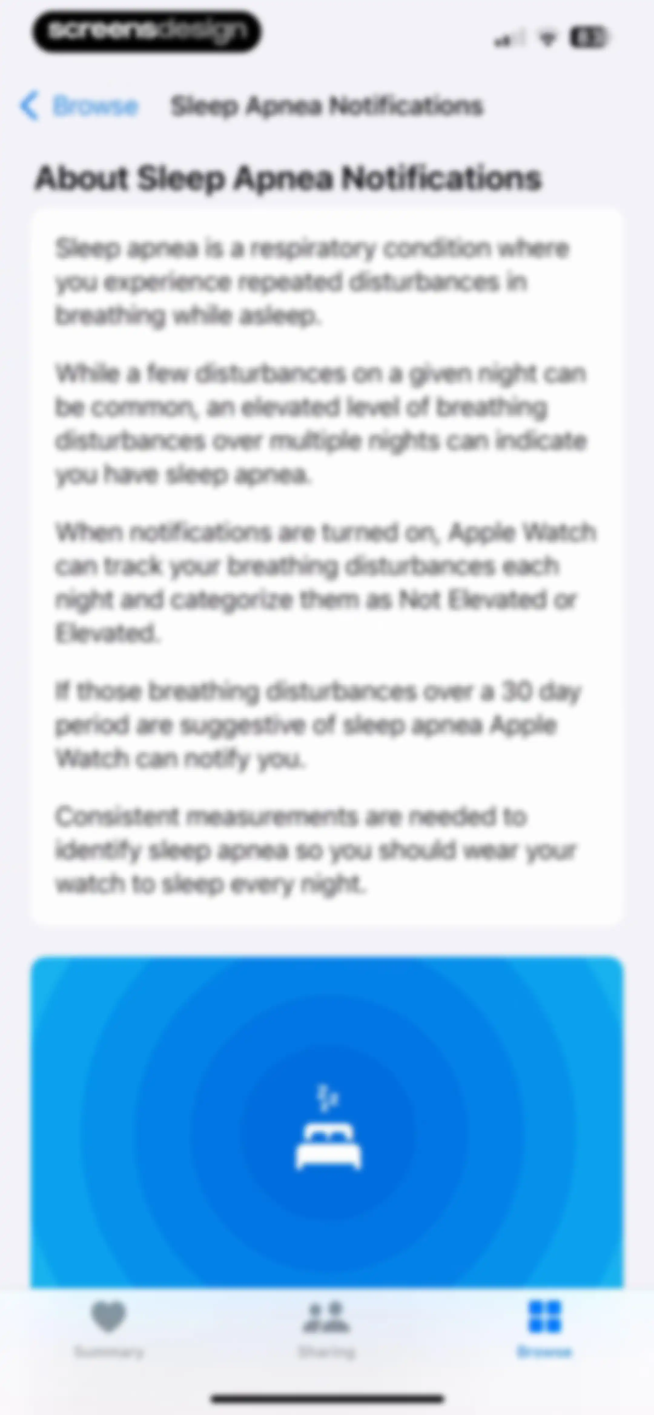Apple Health screen 182