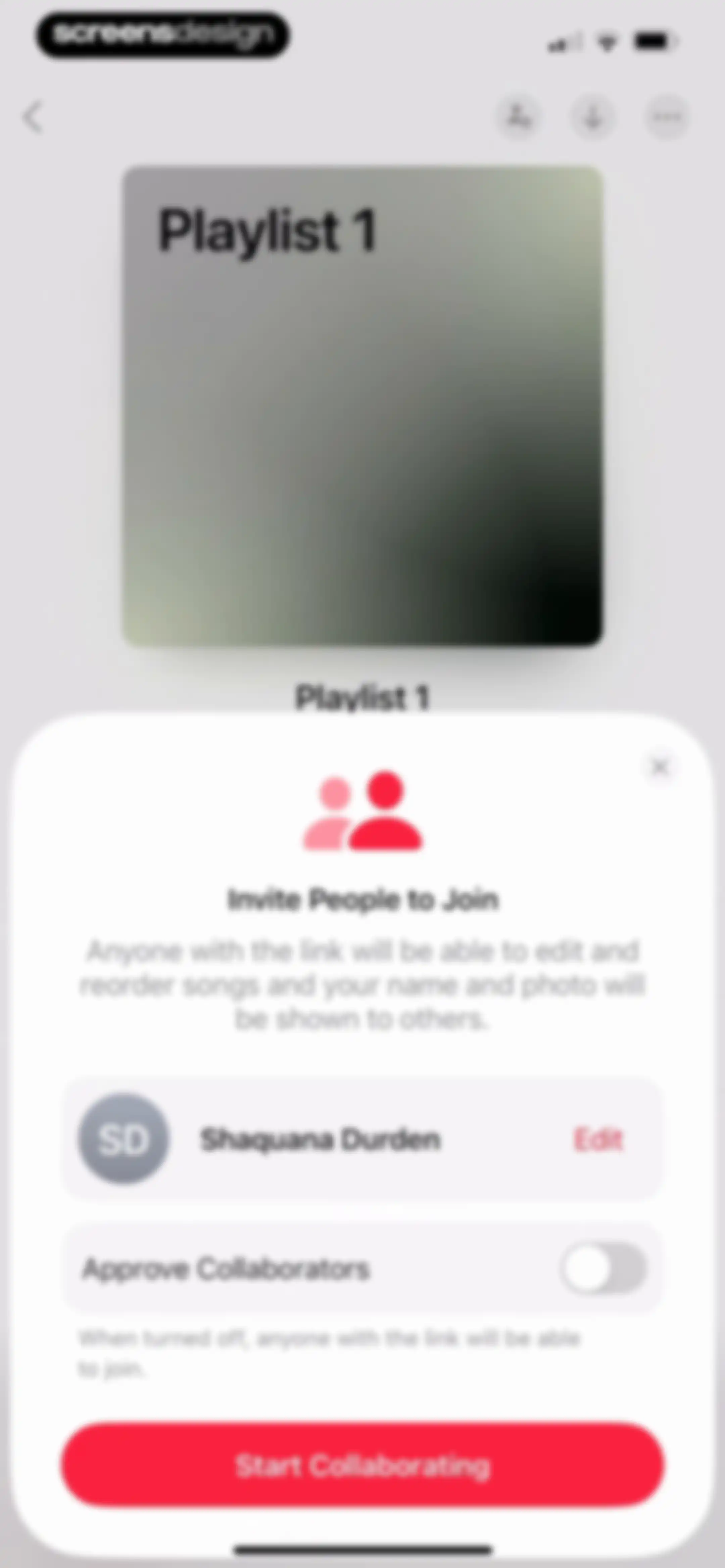 Apple Music screen 99