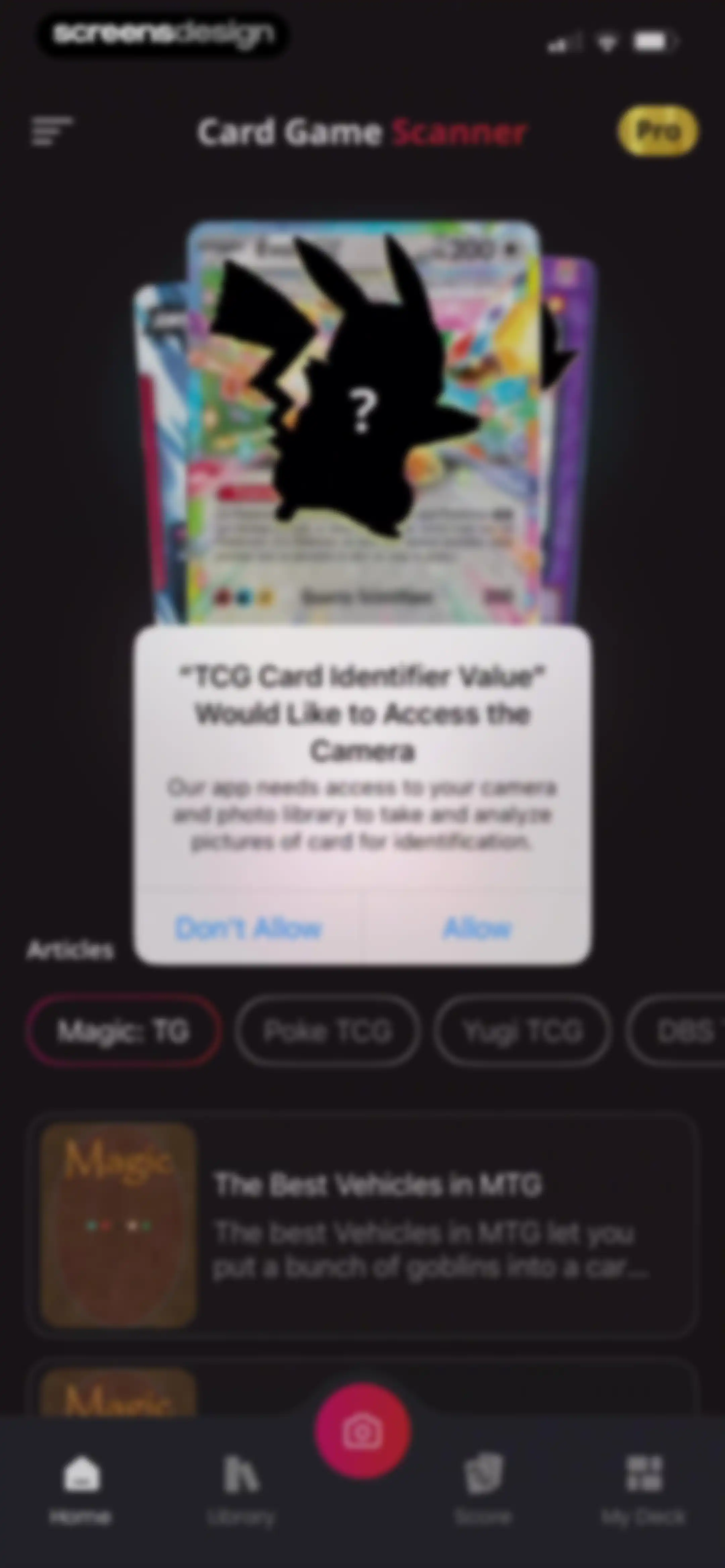 TCG Card Identifier Value screen 13