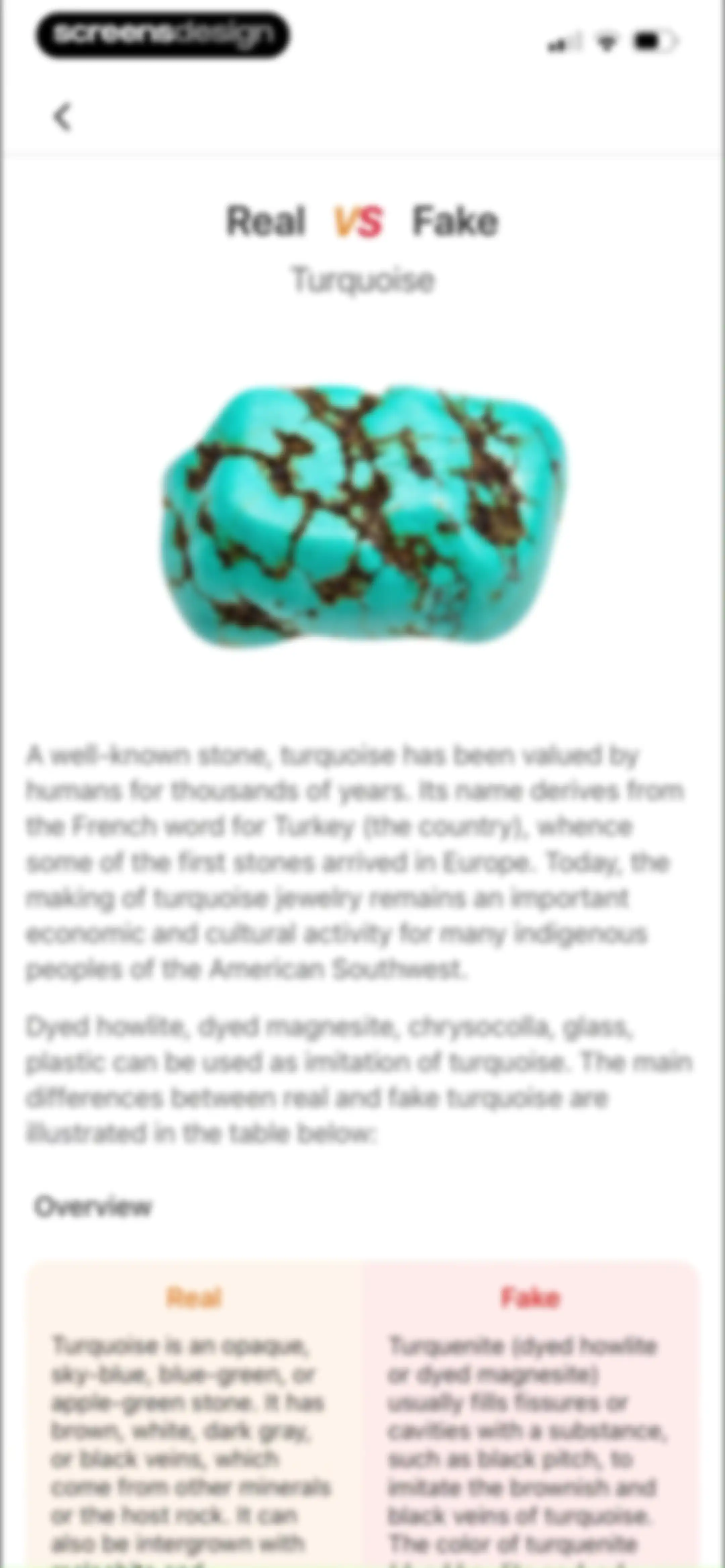 Rock Identifier: Stone ID screen 89