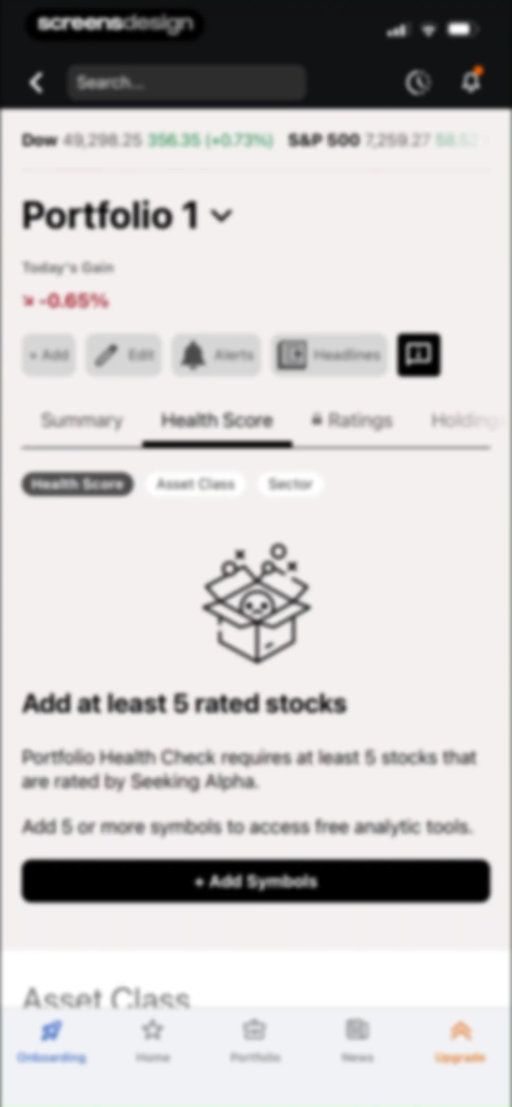 Seeking Alpha: News & Analysis screen 72