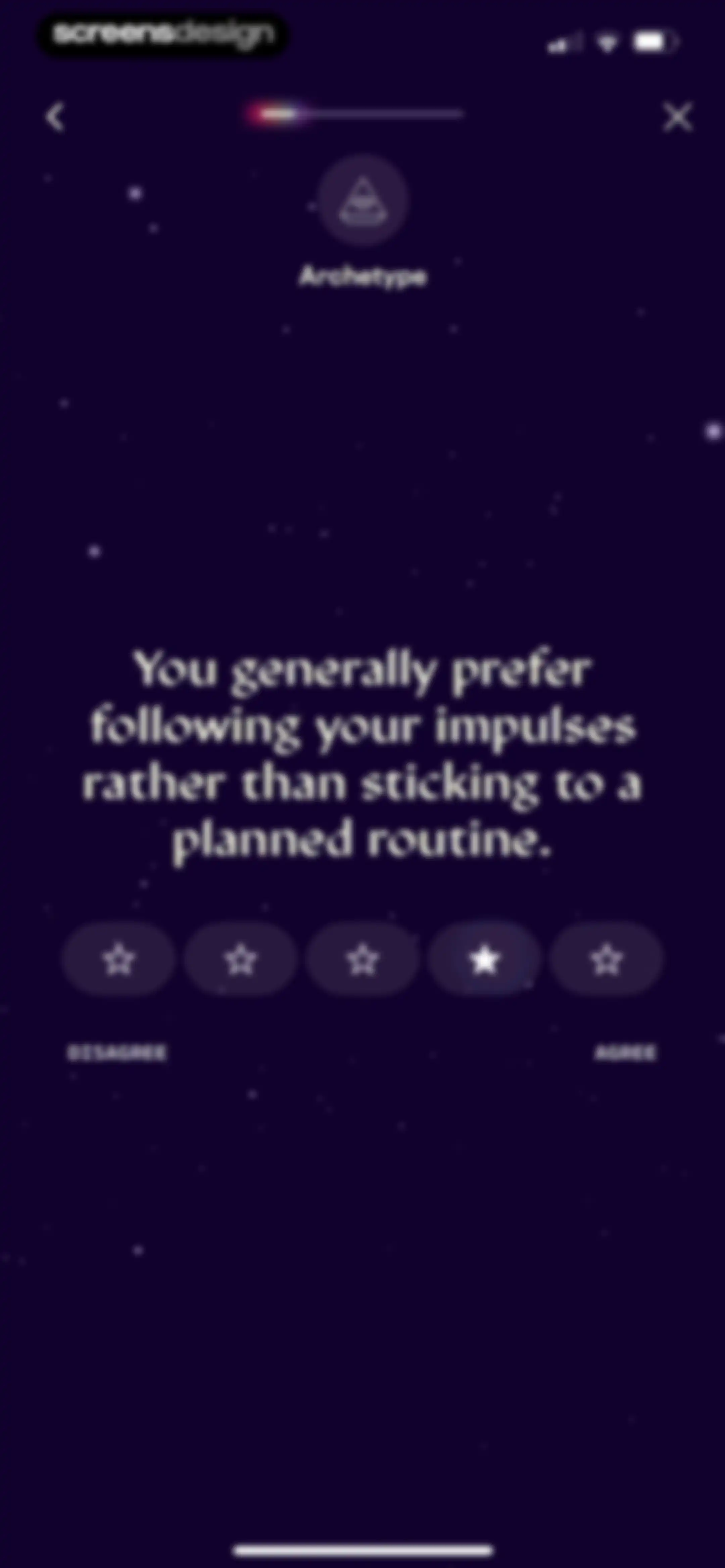 Stardust Period Tracker screen 128