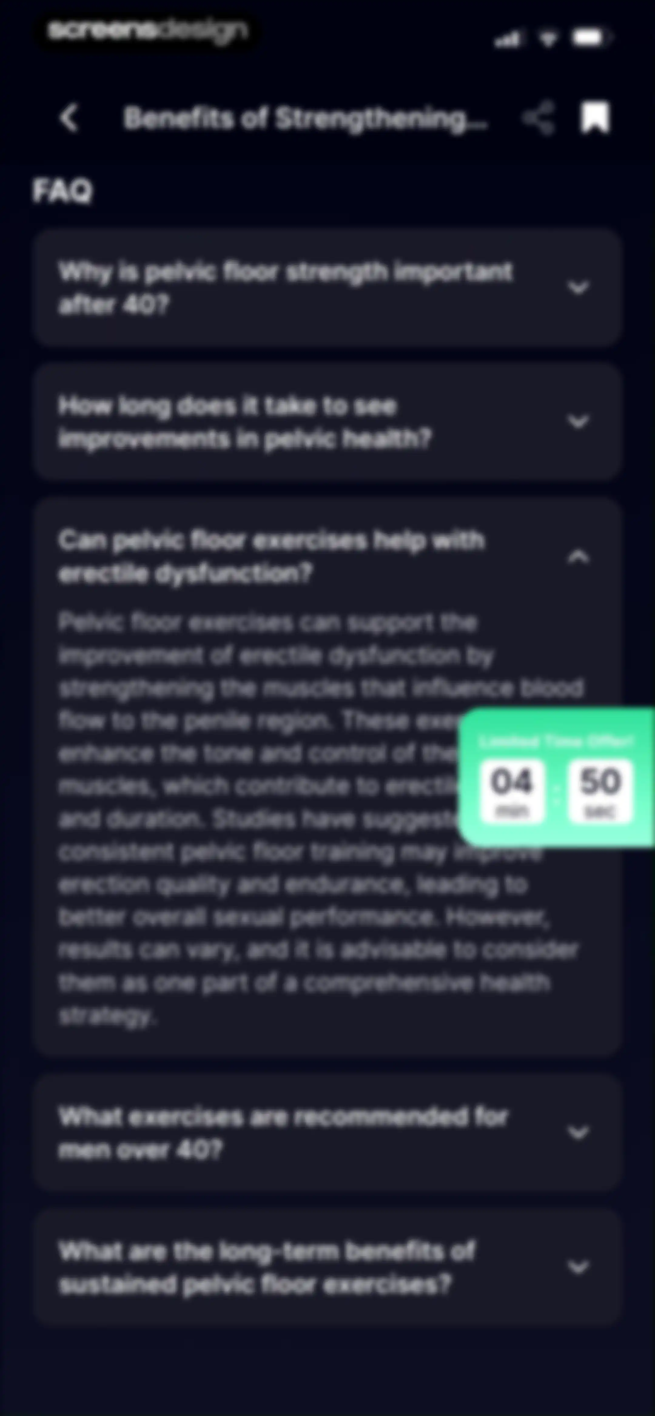 Kegel Men: Men's Health screen 123
