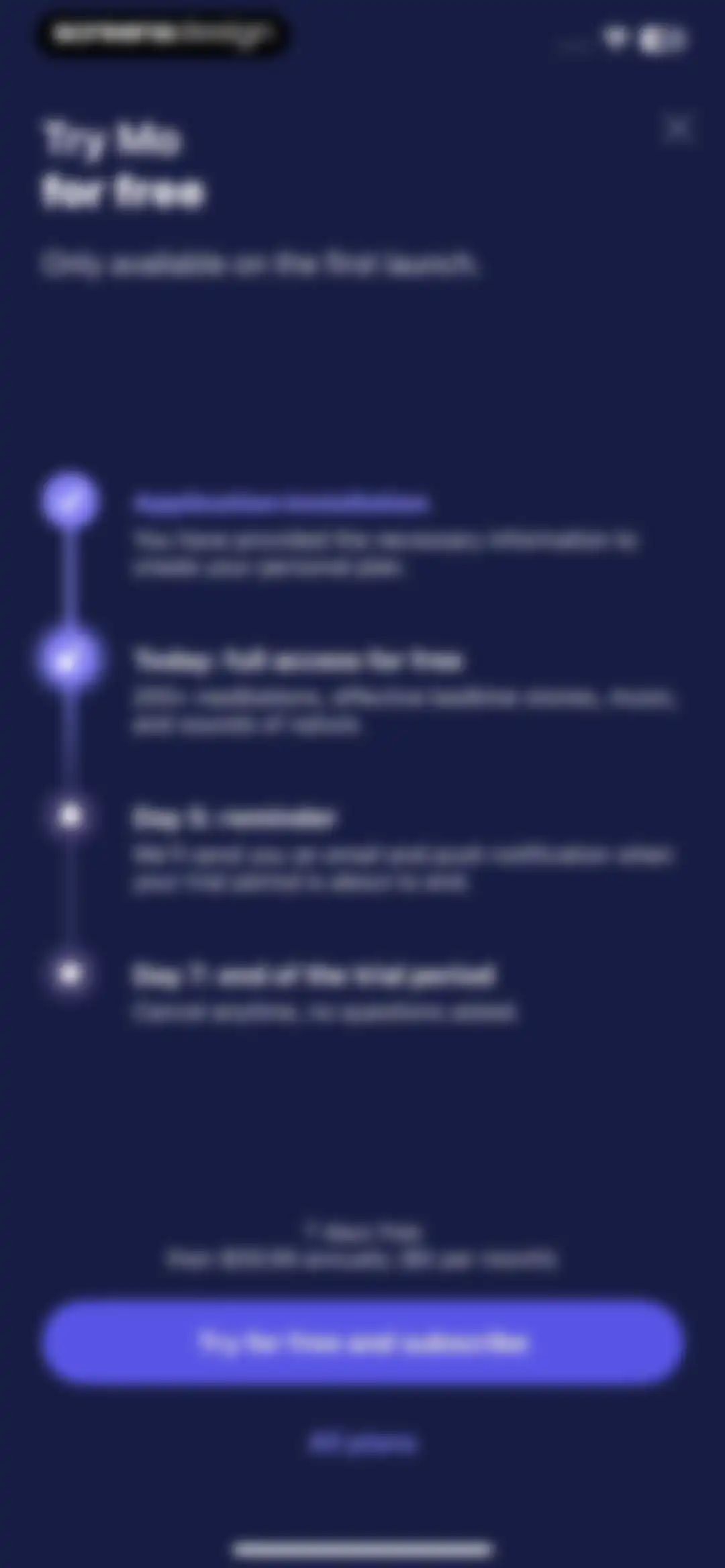 Mo Meditation, Sleep, Recovery screen 13