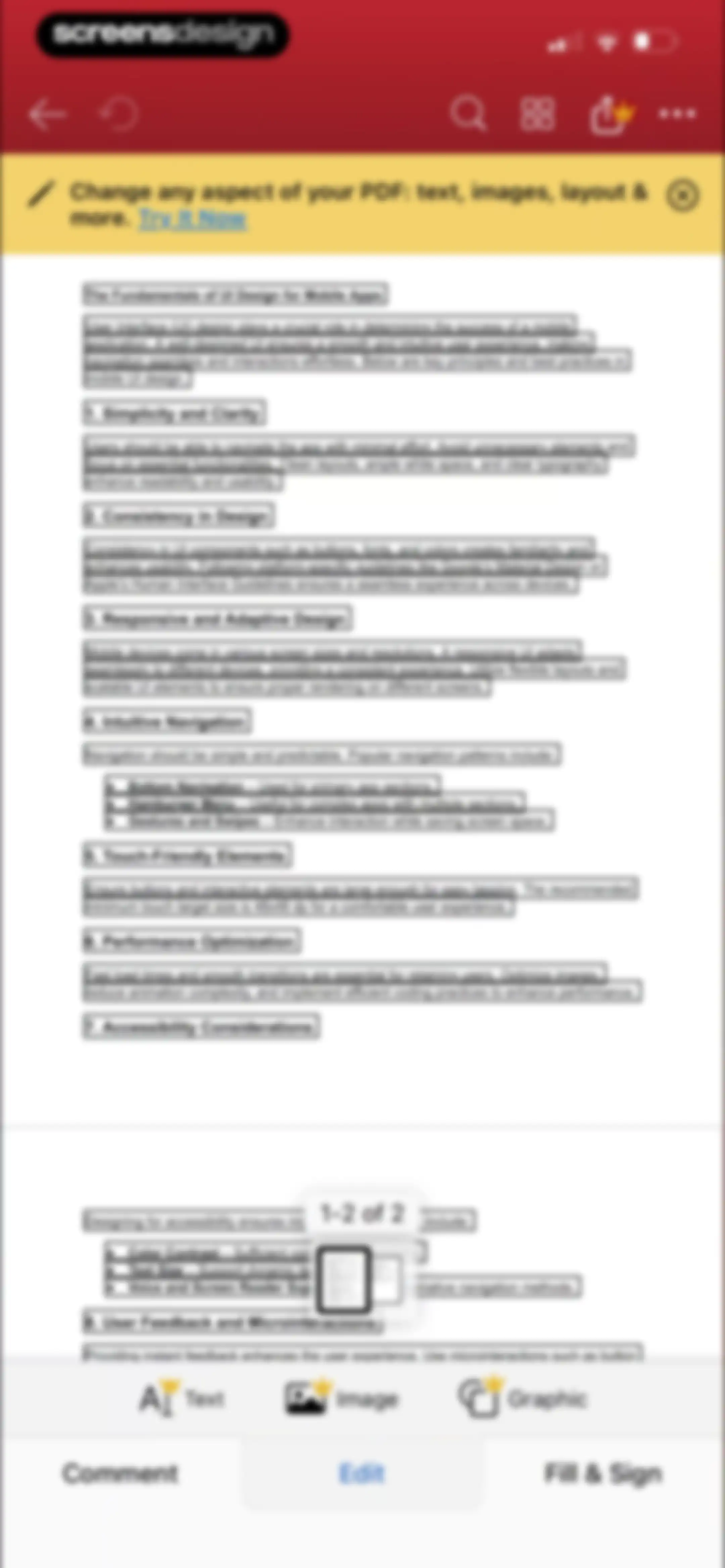 MobiPDF・PDF Text Editor・Reader screen 17
