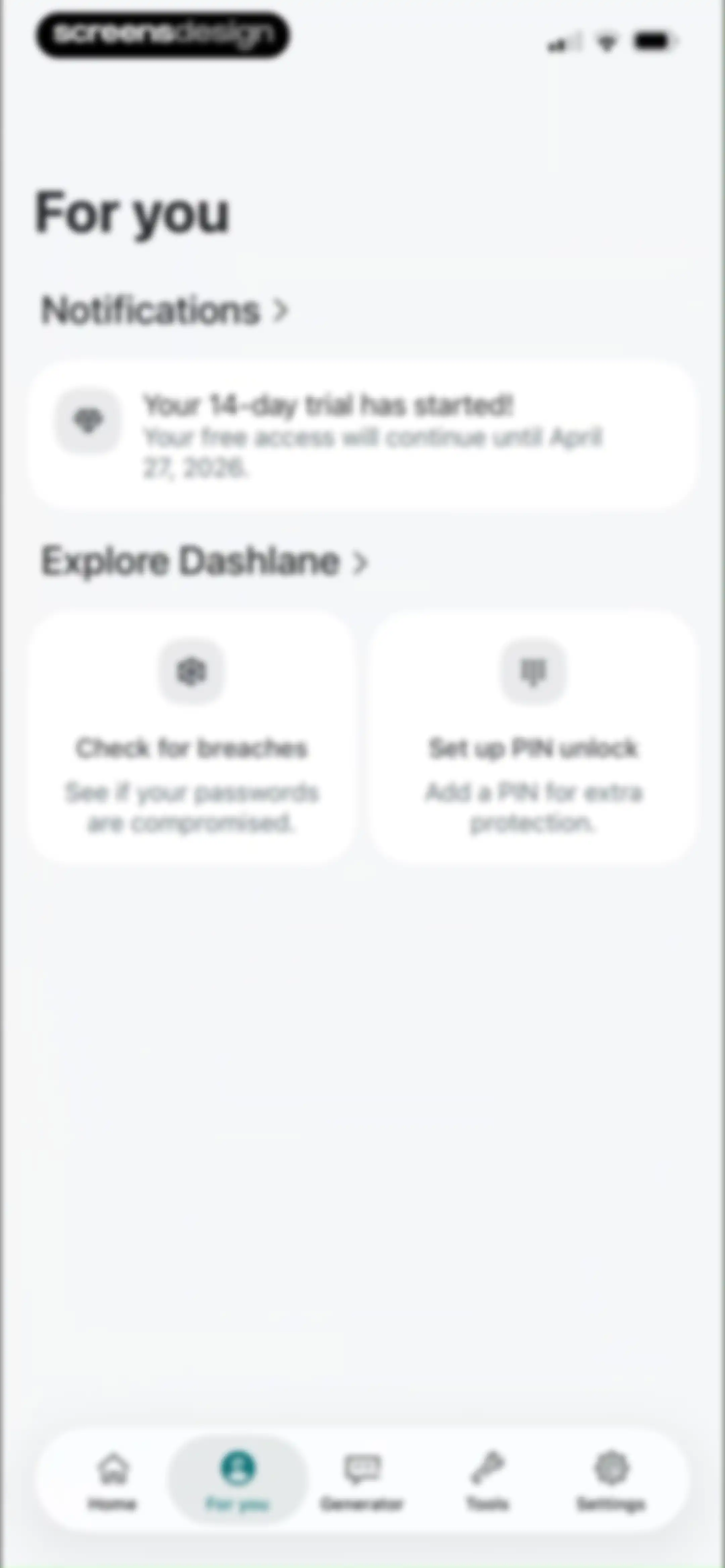 Dashlane Password Manager screen 23
