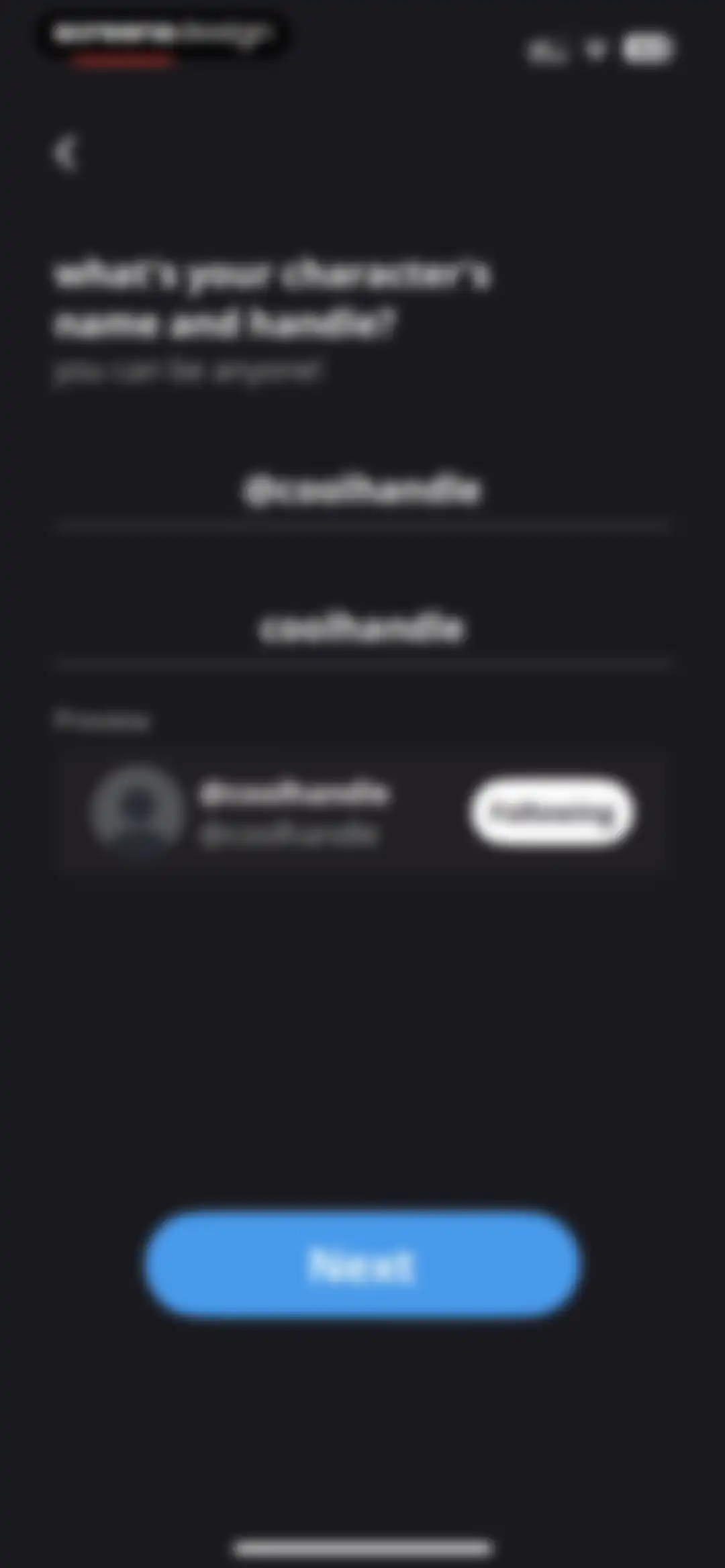 status - sims but social media screen 109