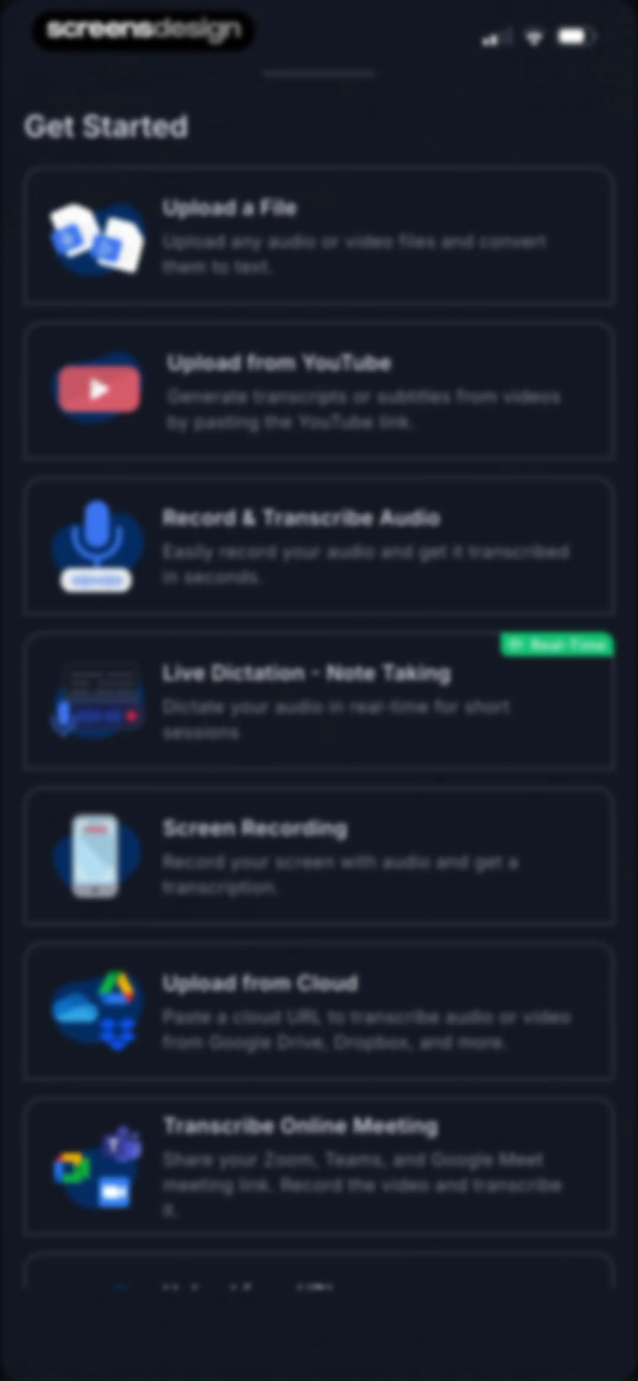 Transkriptor - Speech to Text screen 96