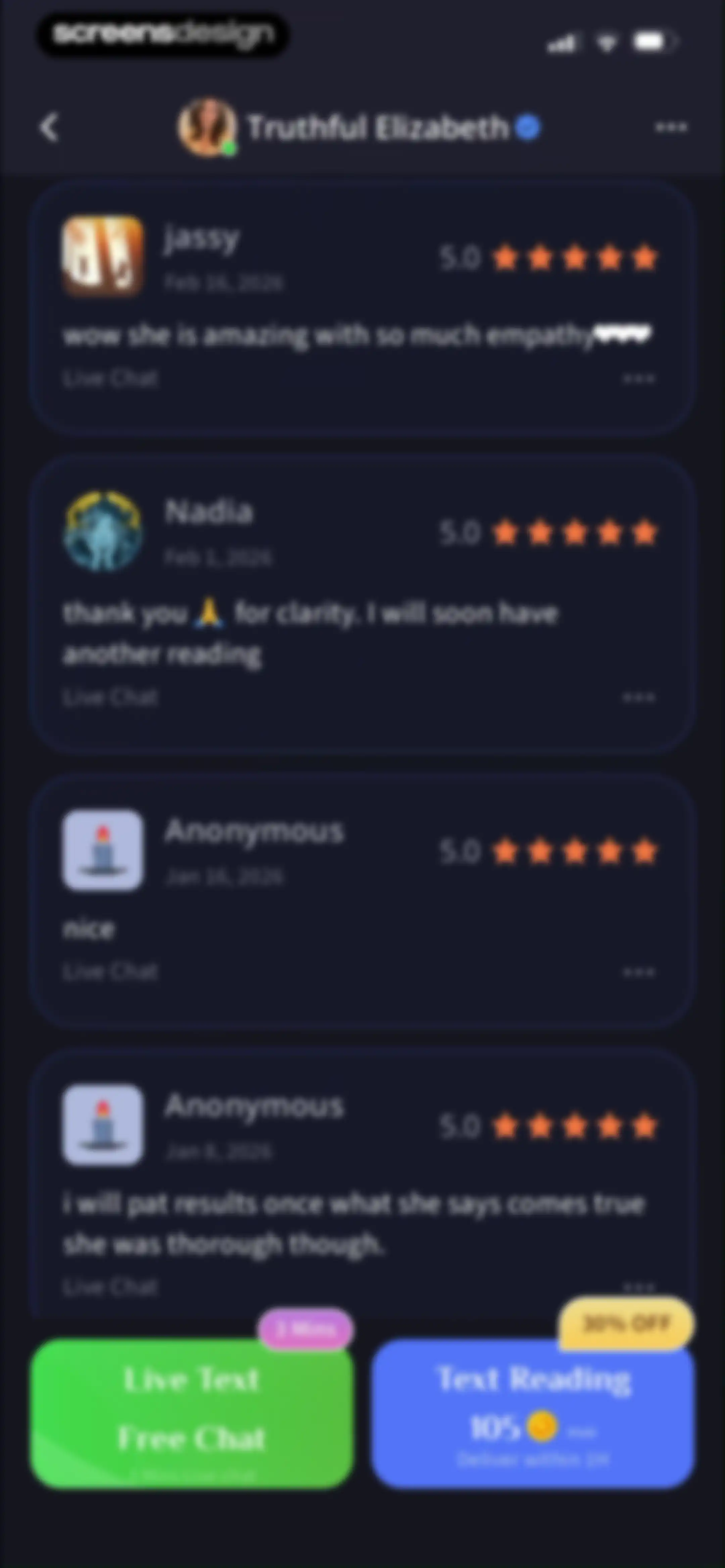 HealTalk - Text Reading screen 75