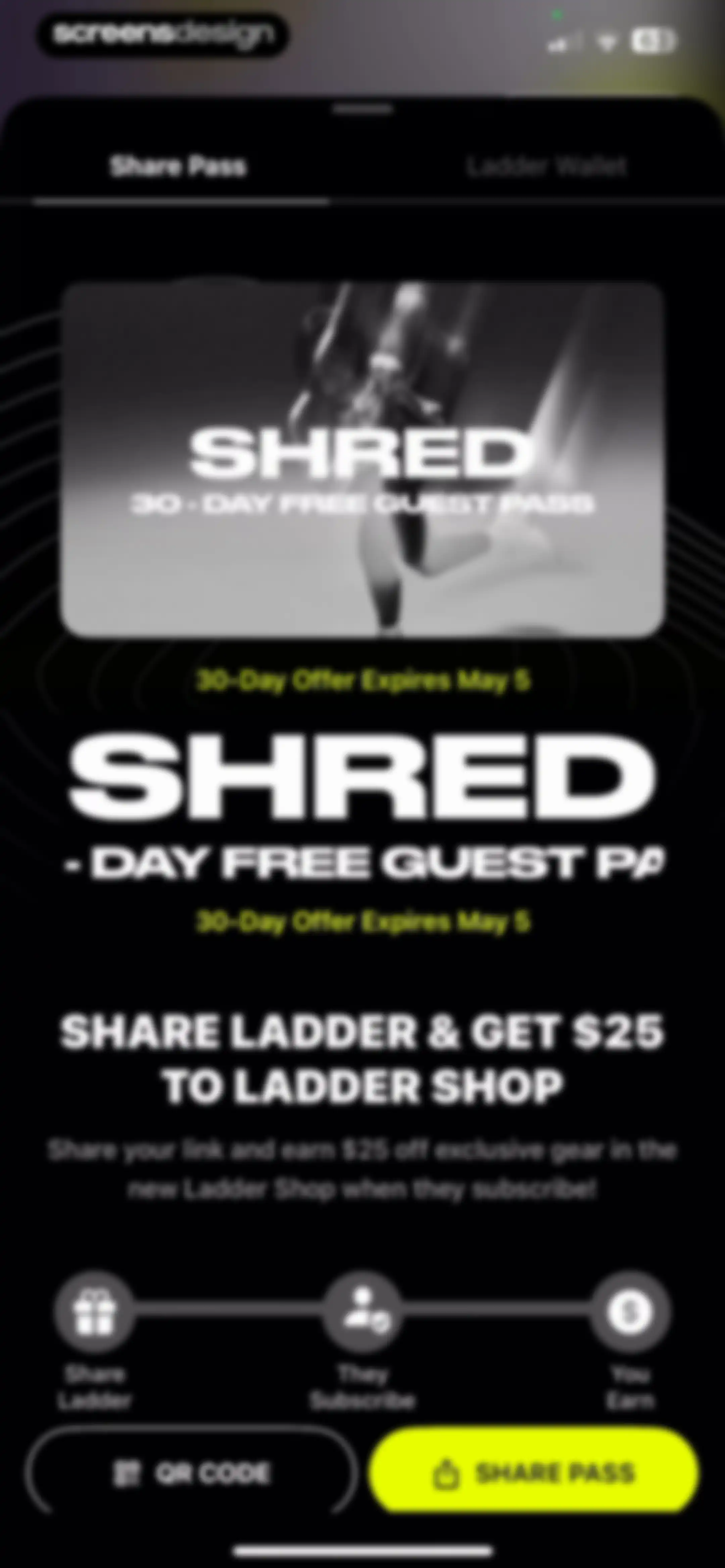LADDER Strength Training Plans screen 107