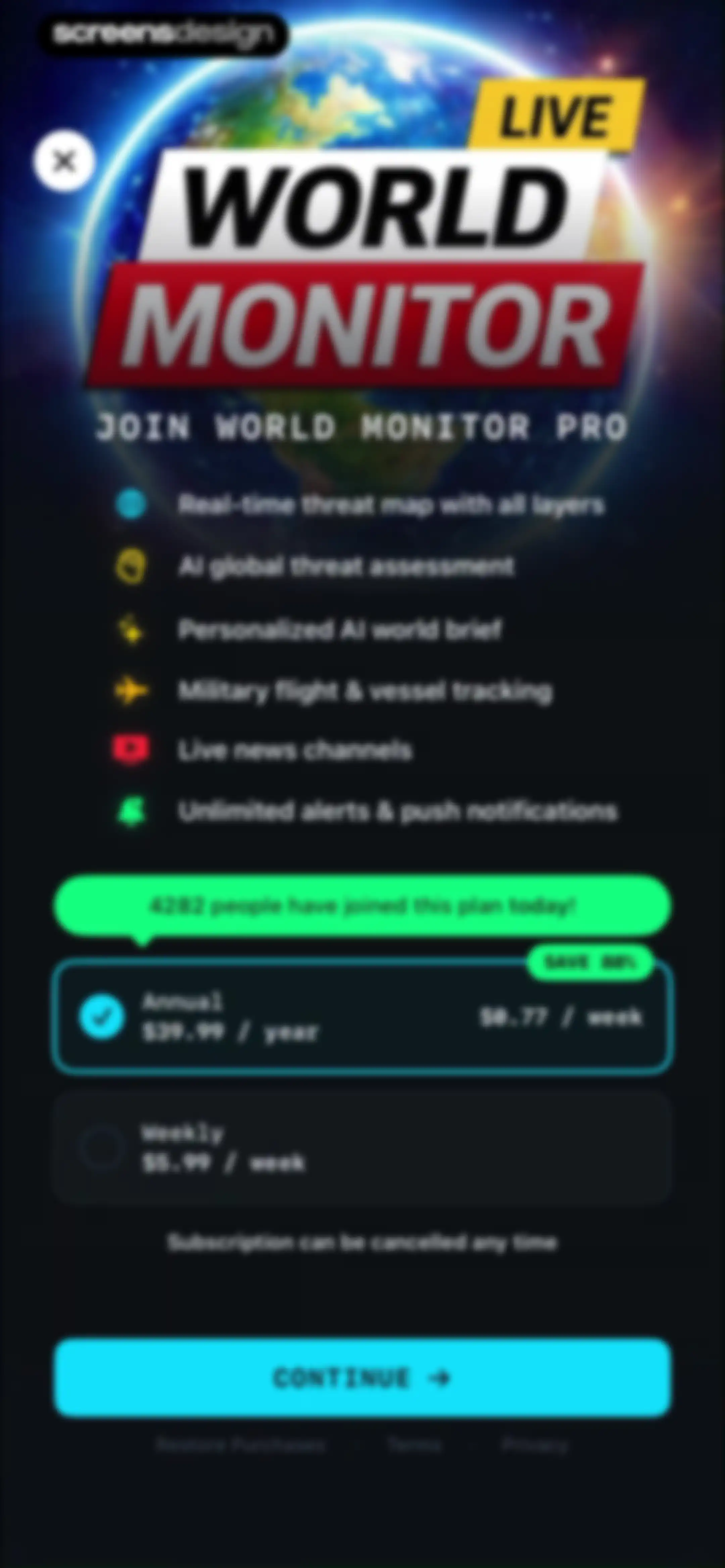 World Monitor Real-Time Intel screen 18