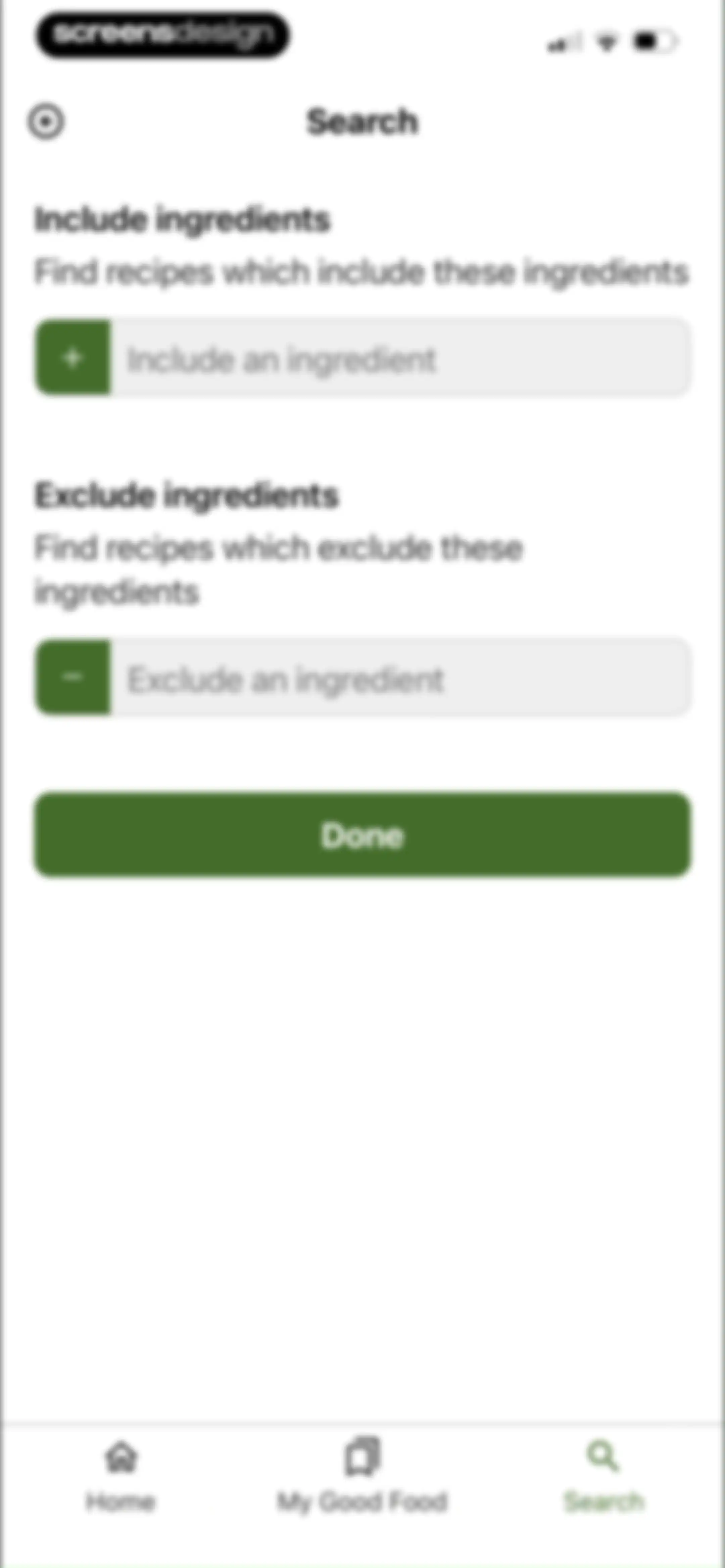Good Food: Recipe Finder screen 43