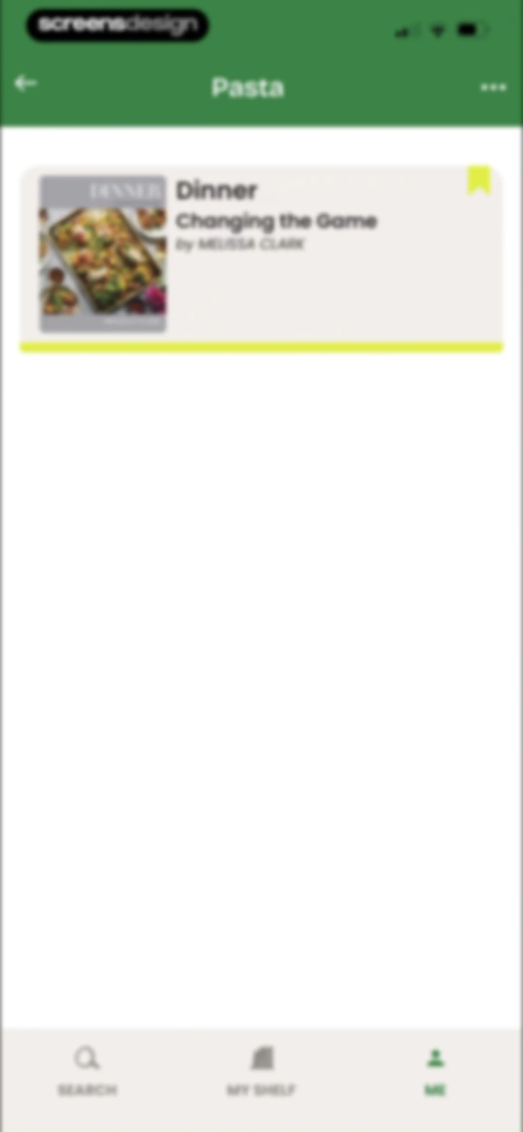 CookShelf: Search Cookbooks screen 93