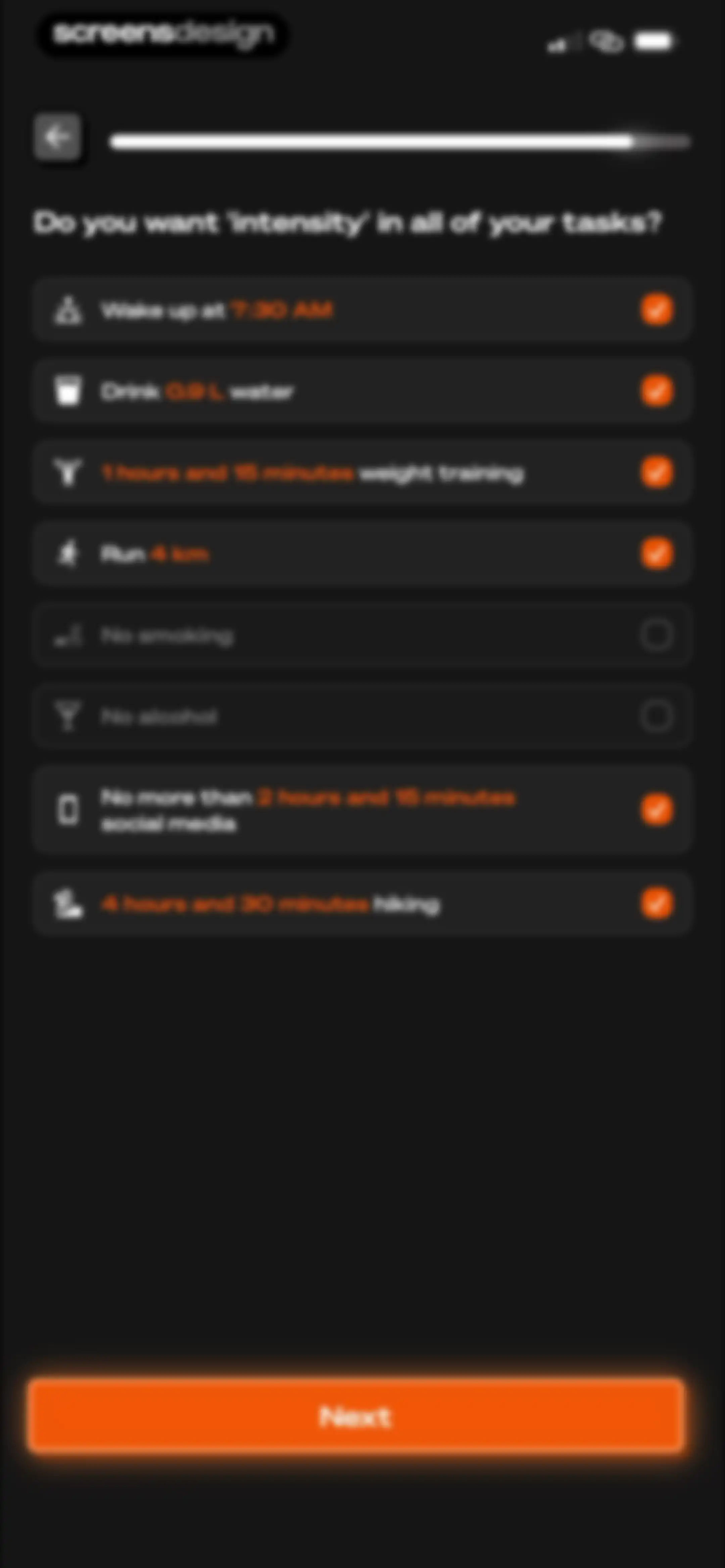 Life Reset: 66 Day Habit screen 61