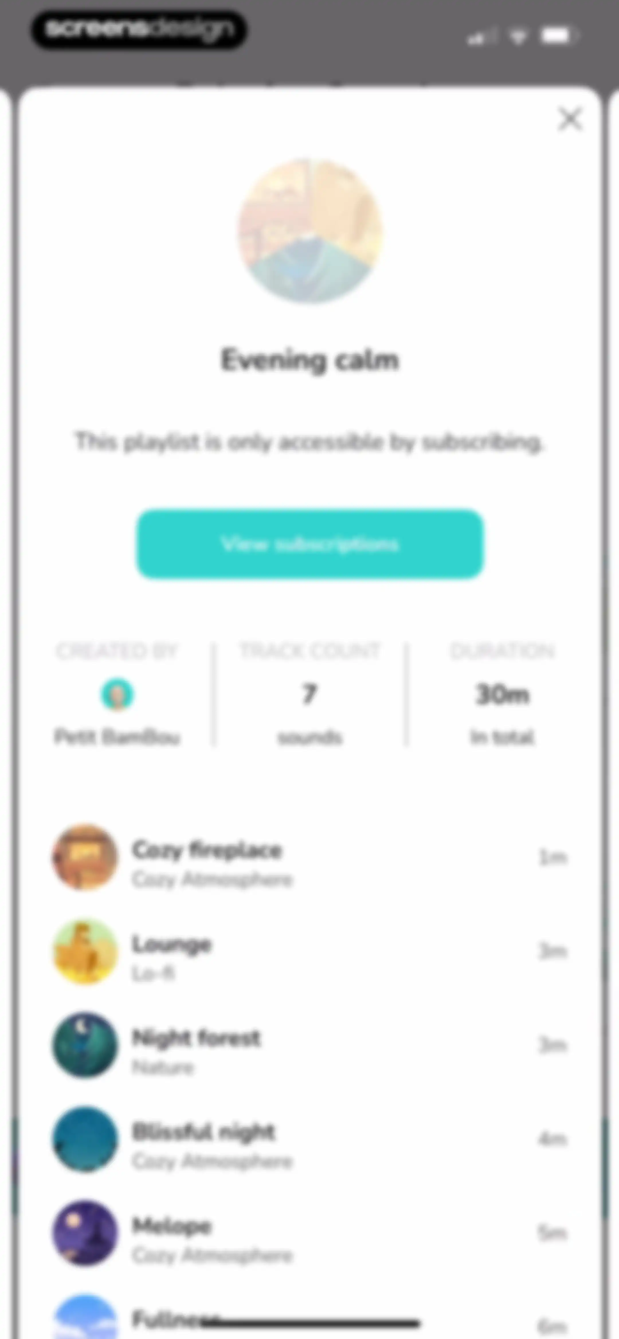 Petit BamBou: Mindfulness screen 104