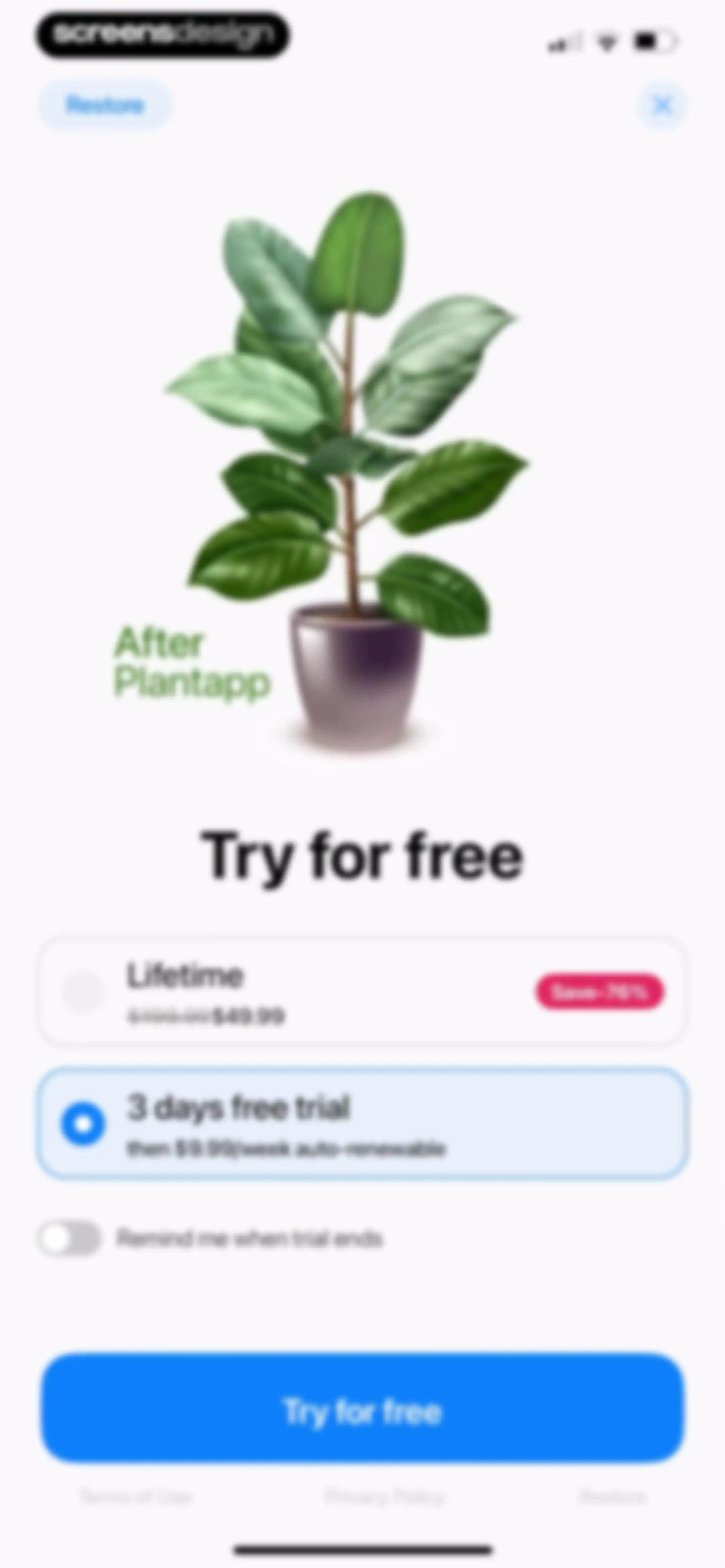 Plant App: Plant Identifier screen 8