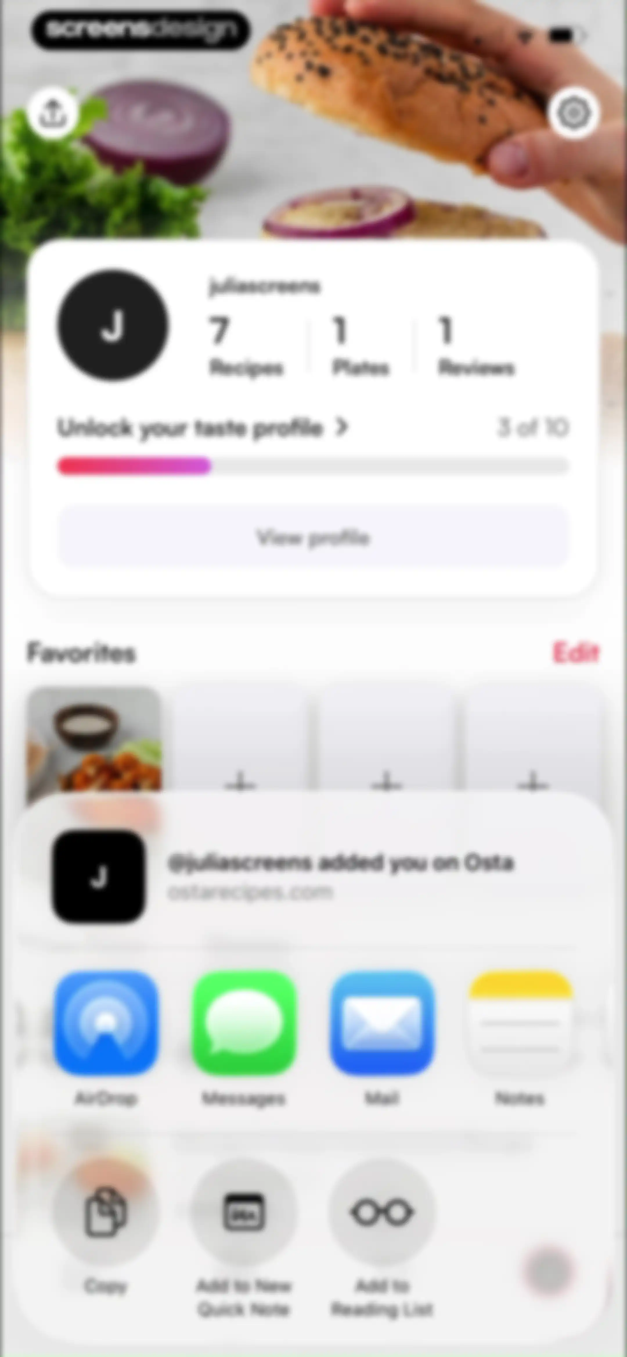 Osta: Save & Share Recipes screen 162