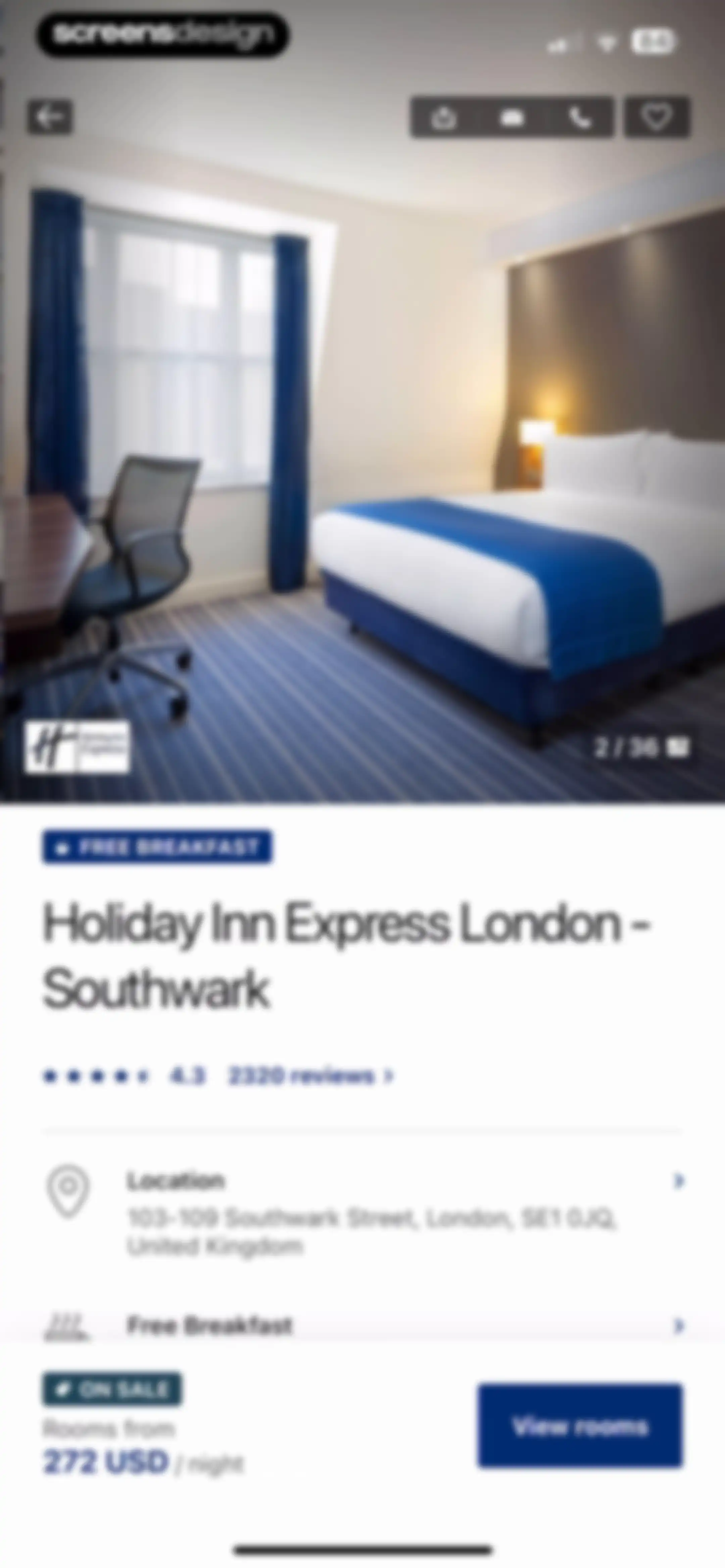 IHG One Rewards: Book Hotels screen 122