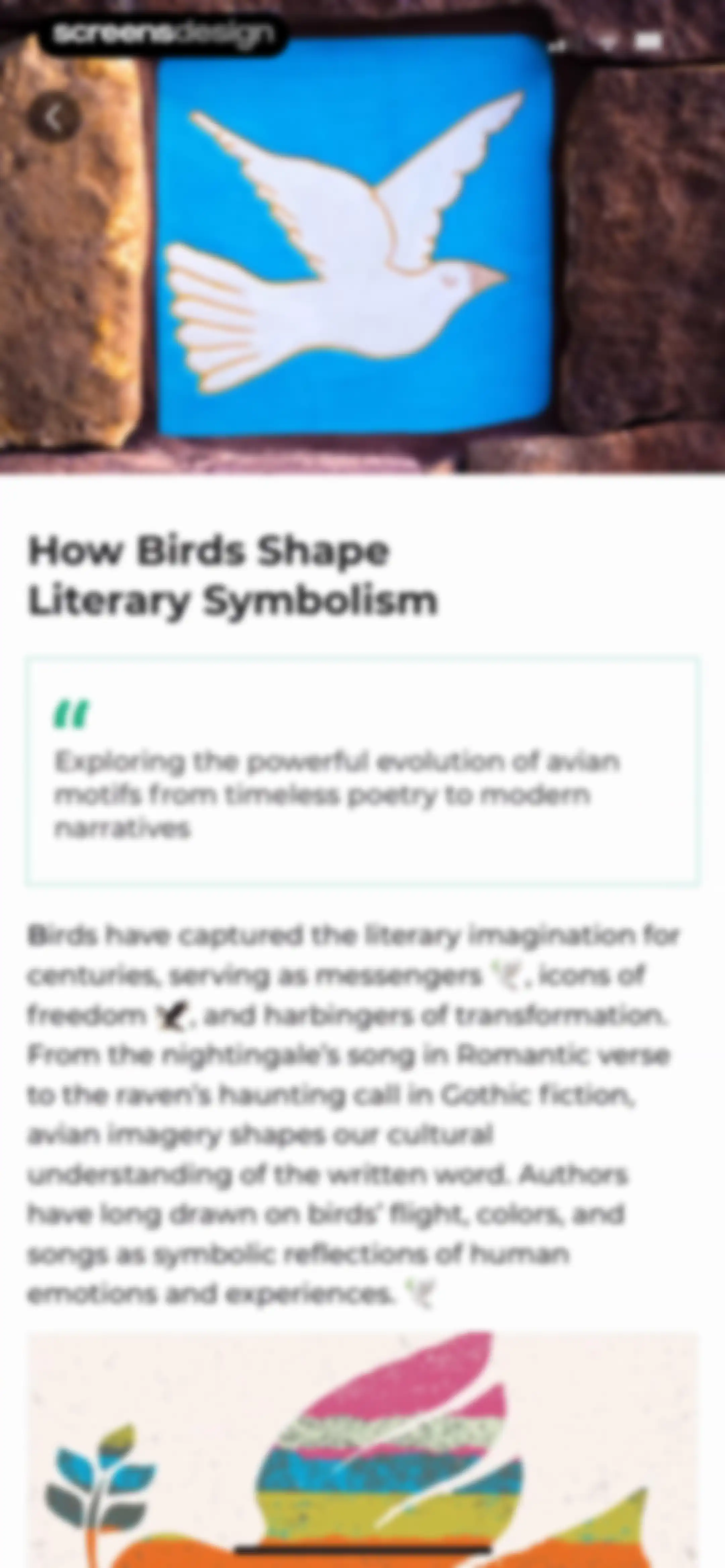 Bird Identifier: BirdScope screen 60