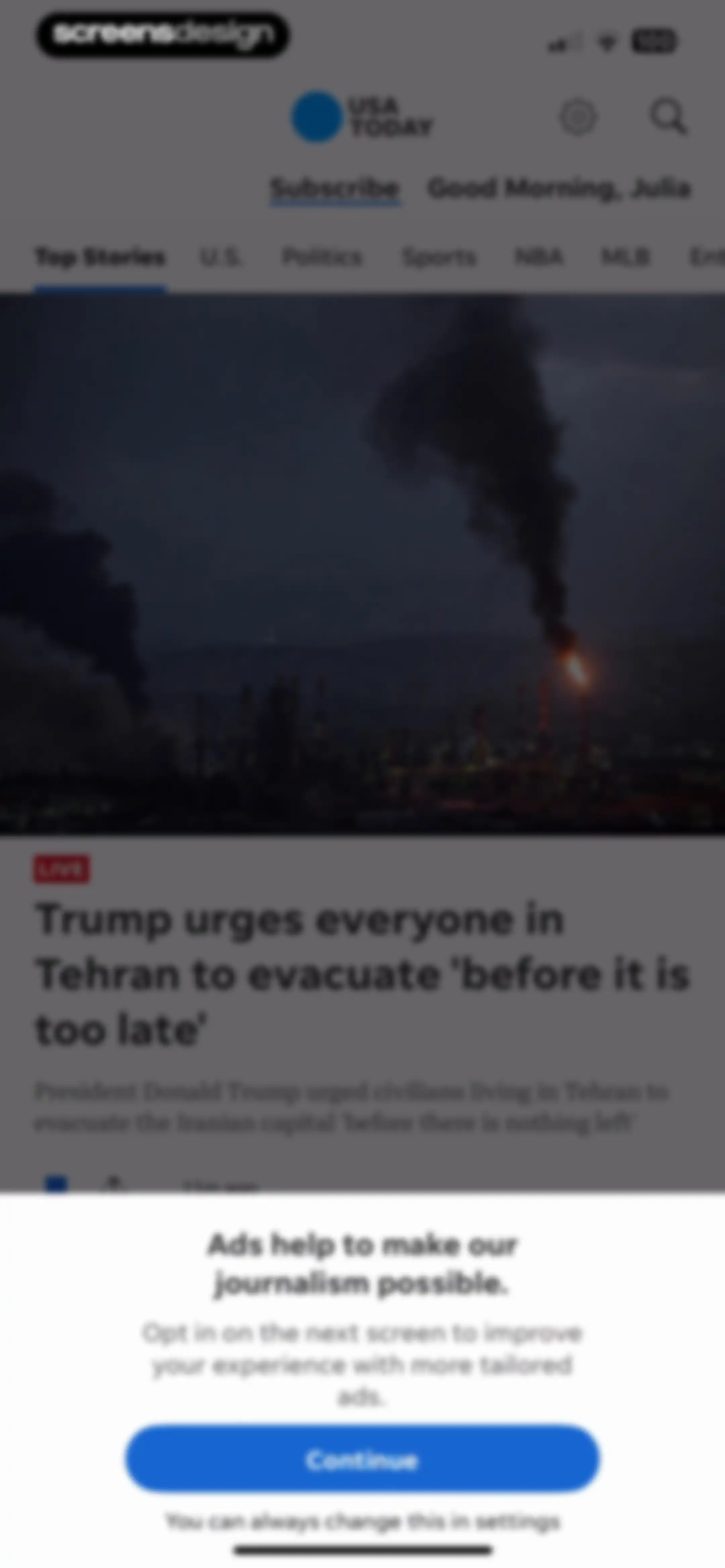 USA TODAY: US & Breaking News screen 29