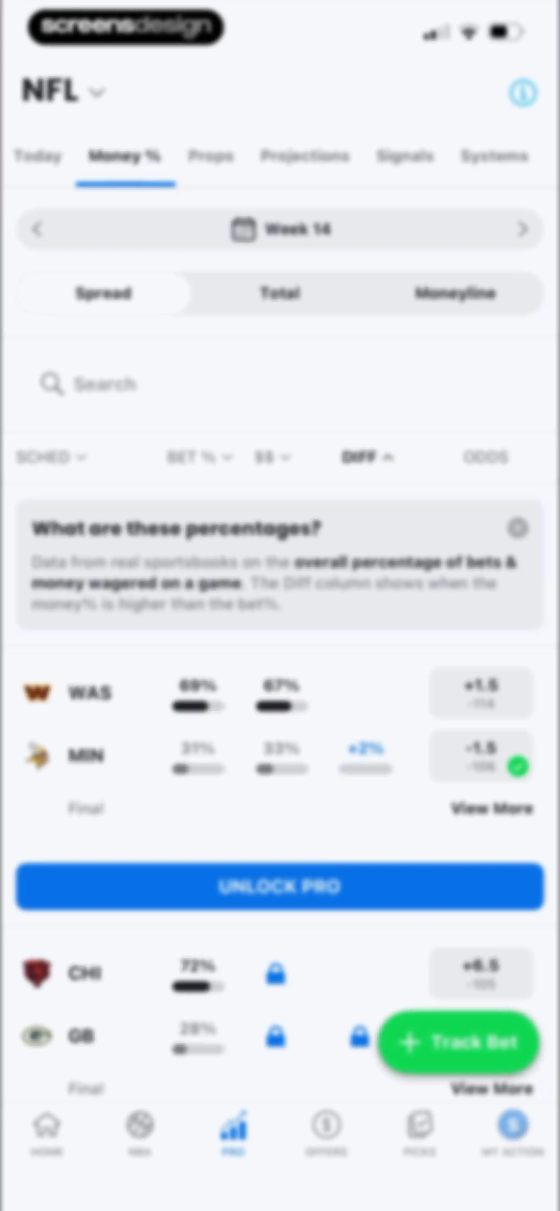 Action Network: Sports Betting screen 140