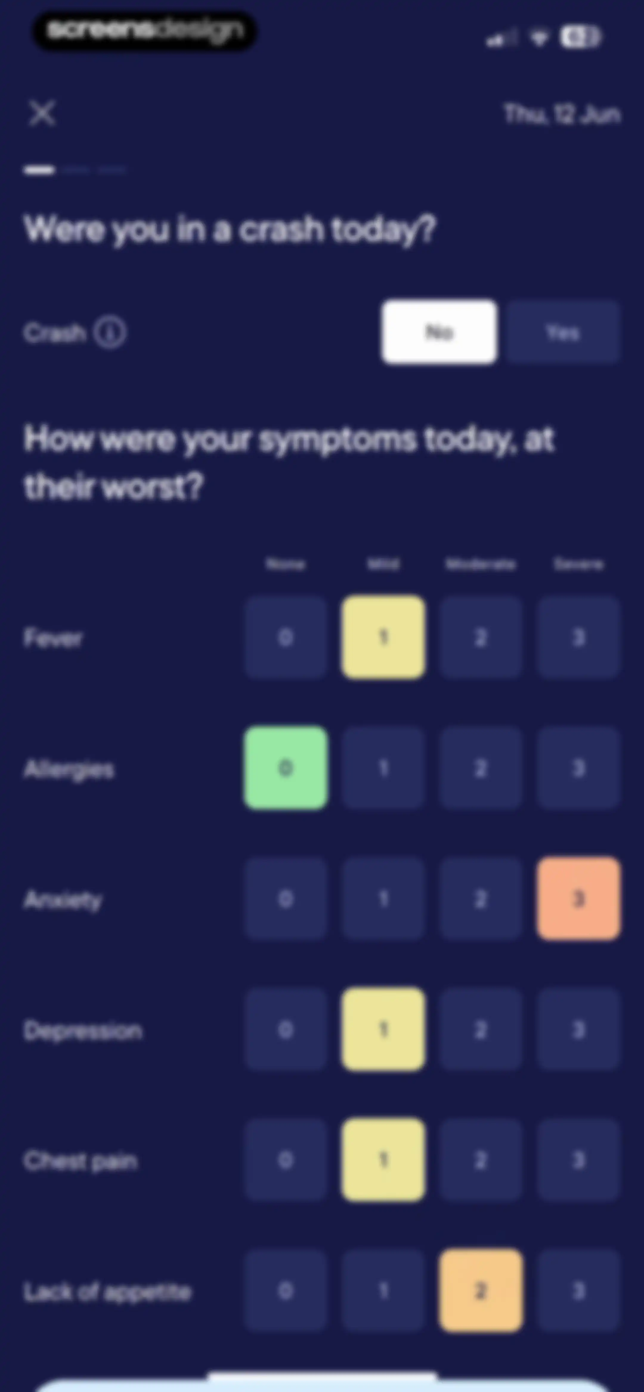 Visible: Pacing for illness screen 51
