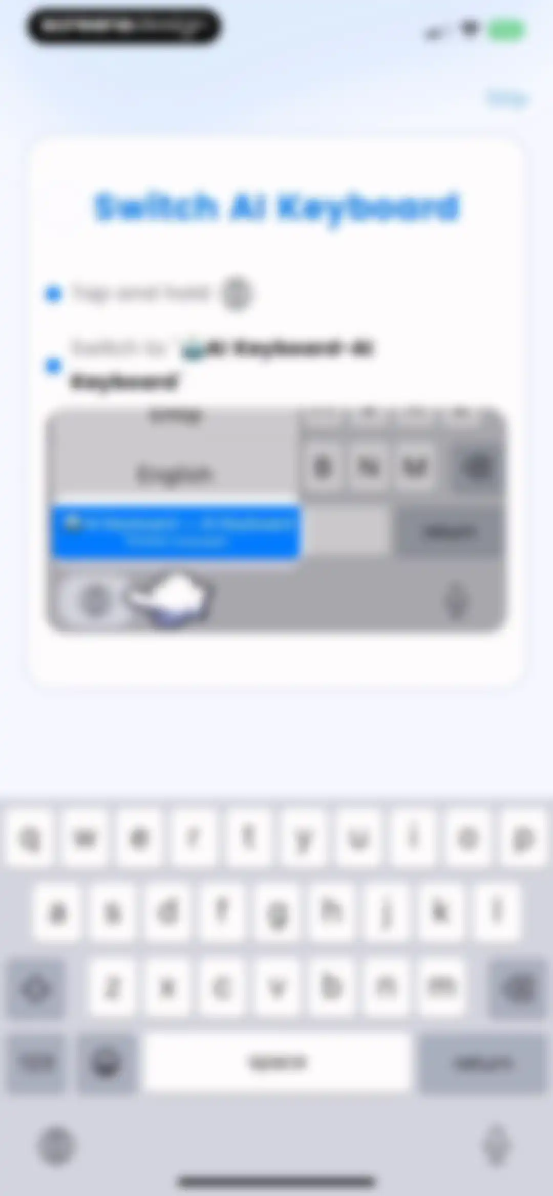AI Keyboard: Chatbot, Grammar screen 10