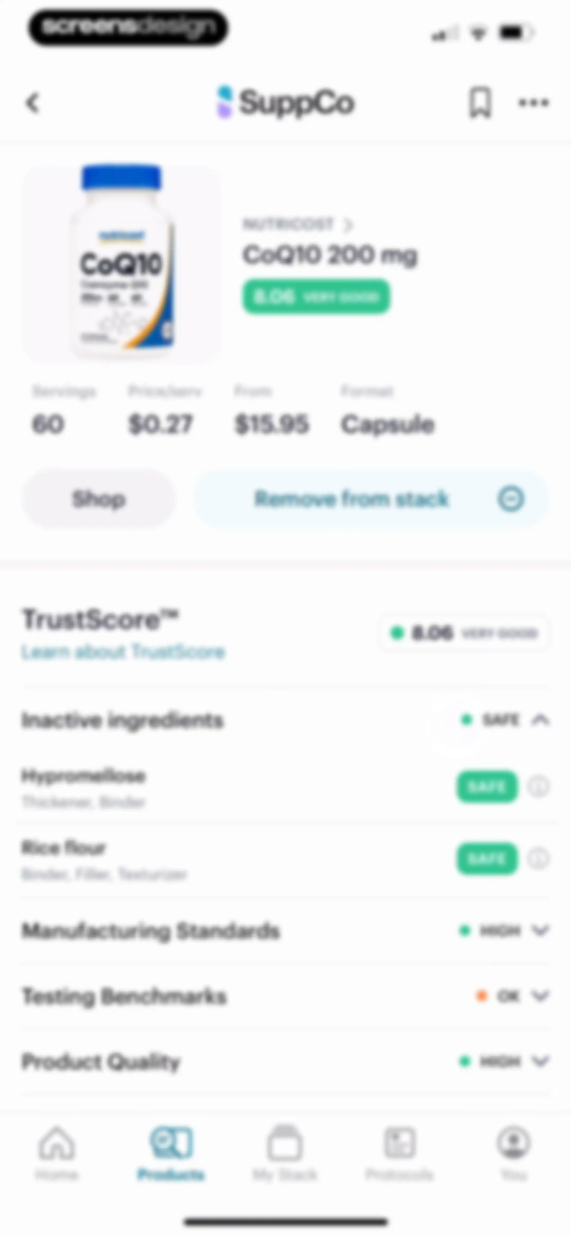 SuppCo: Supplement Scanner screen 58