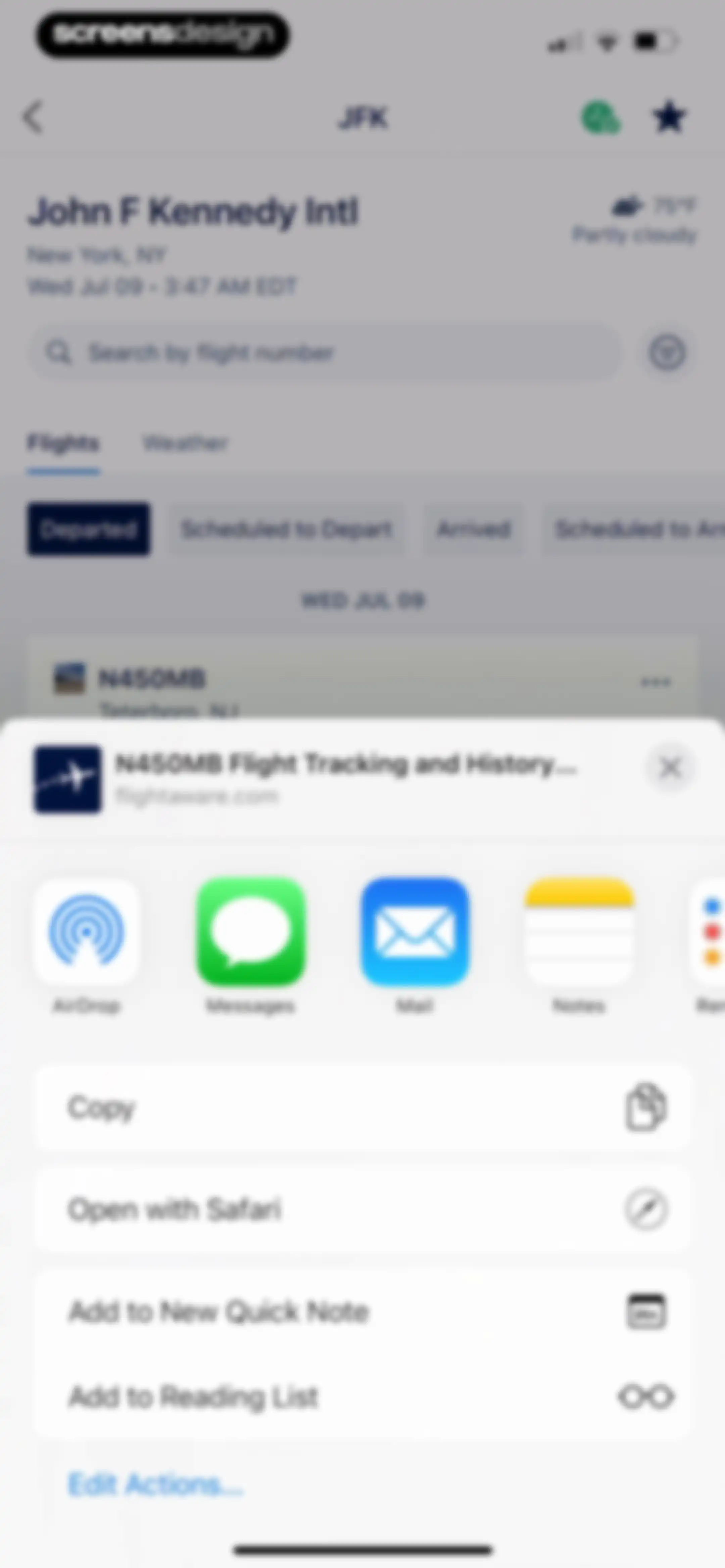 FlightAware Flight Tracker screen 64
