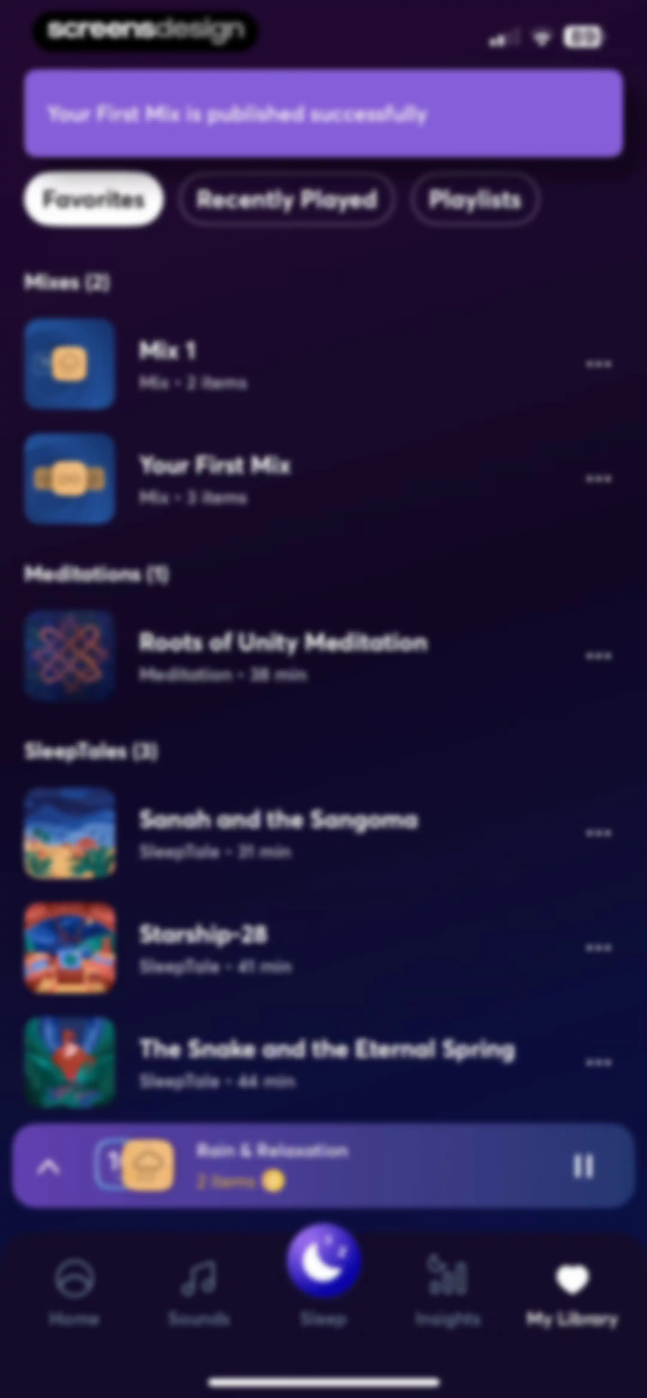 BetterSleep: Relax and Sleep screen 123