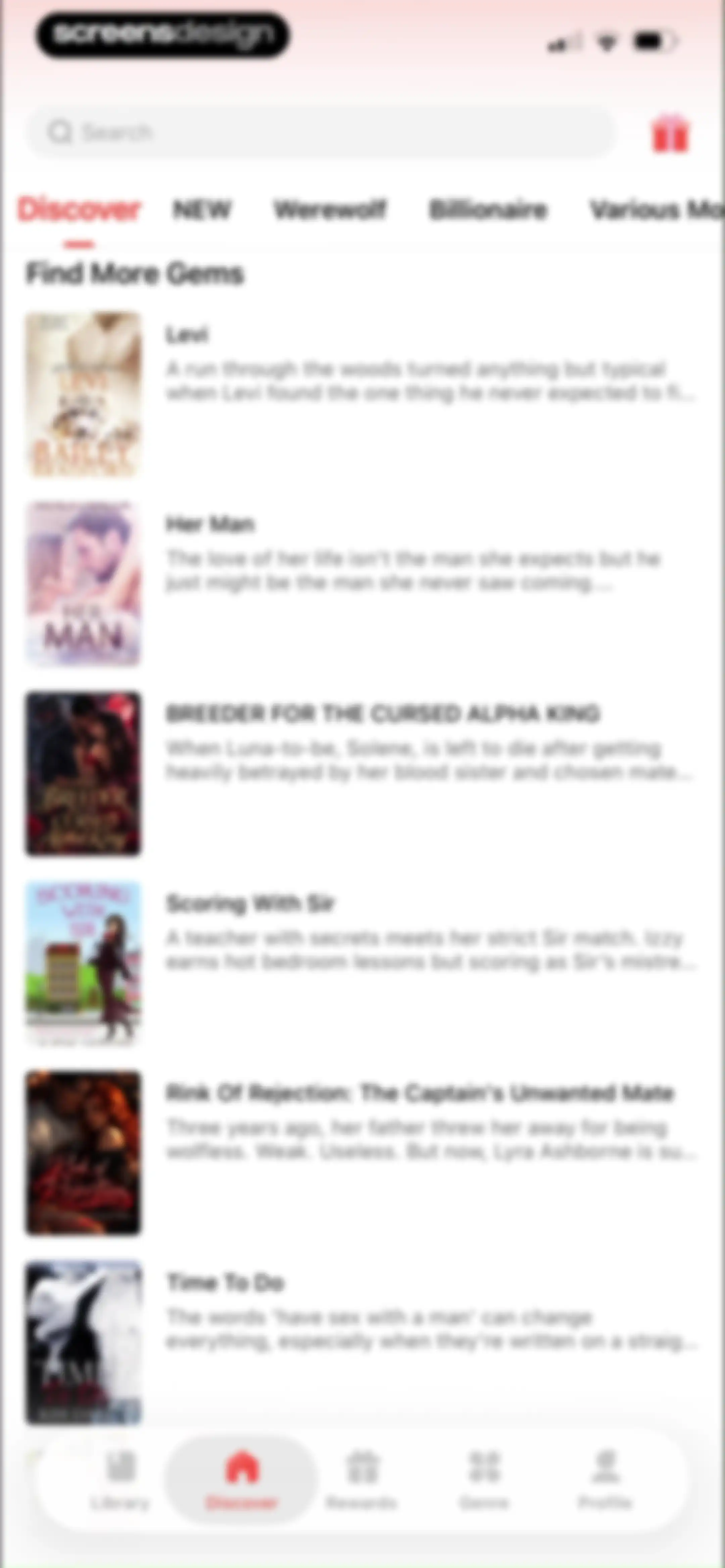 Literie screen 29