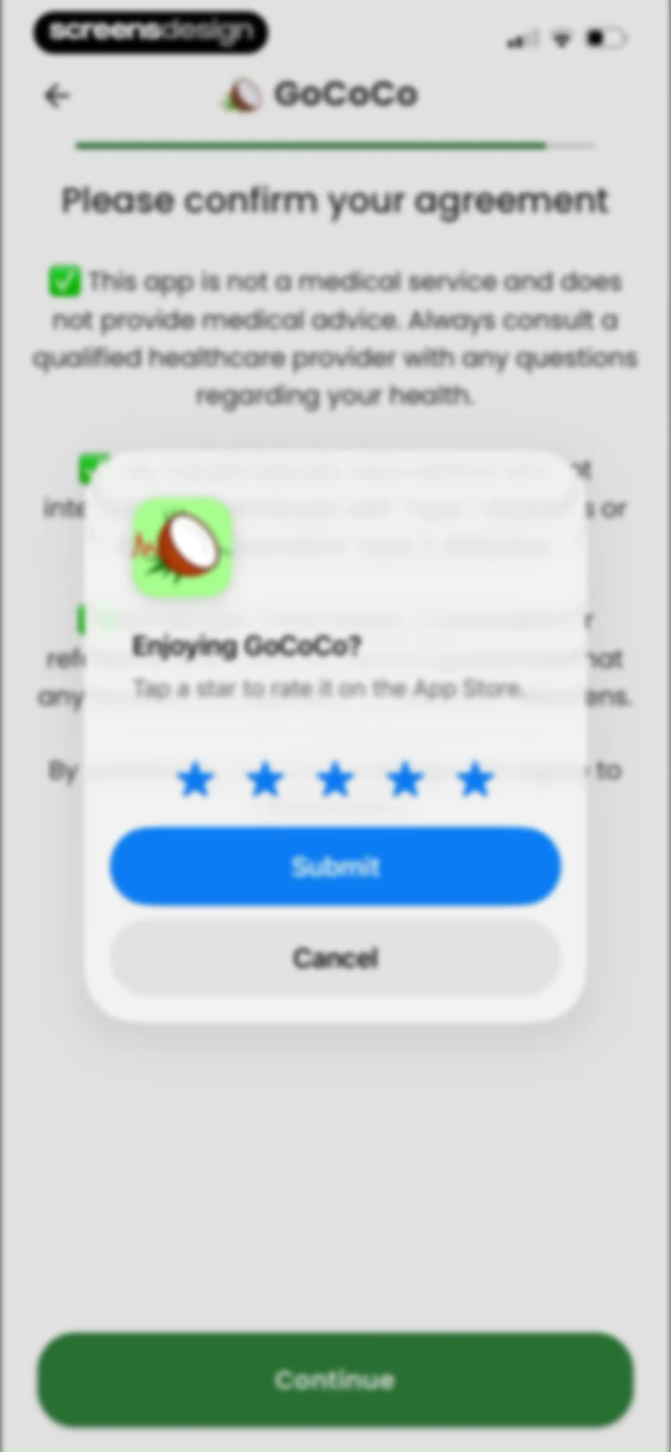 Diabetes food tracker - Gococo screen 43