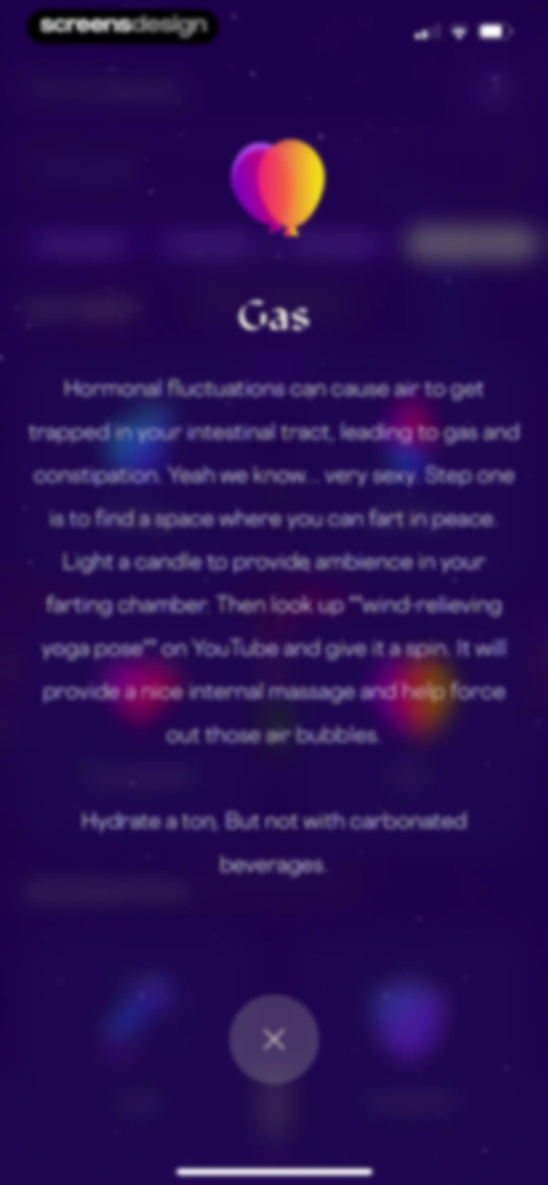 Stardust Period Tracker screen 43