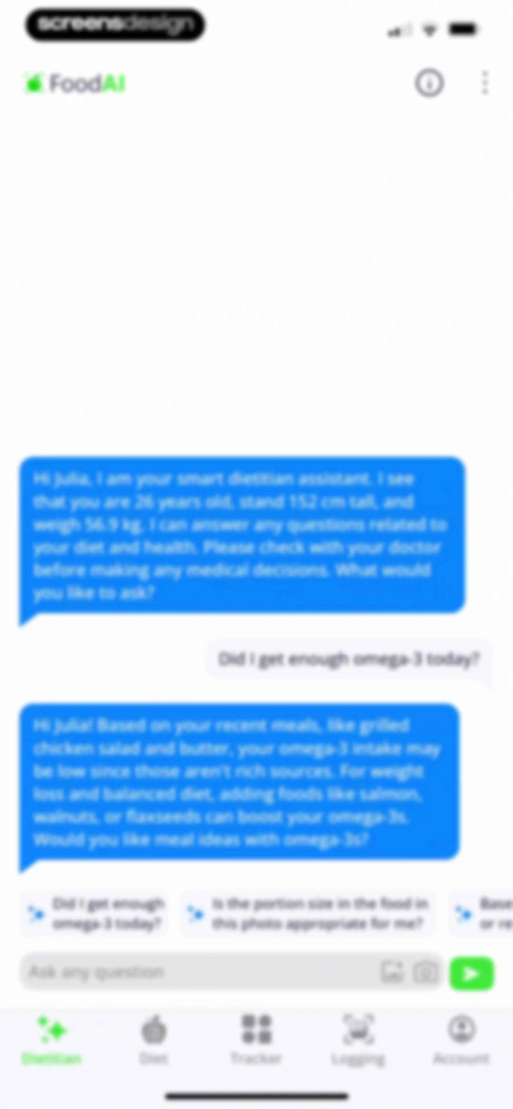 Calorie Tracker・Diet: Food AI screen 78