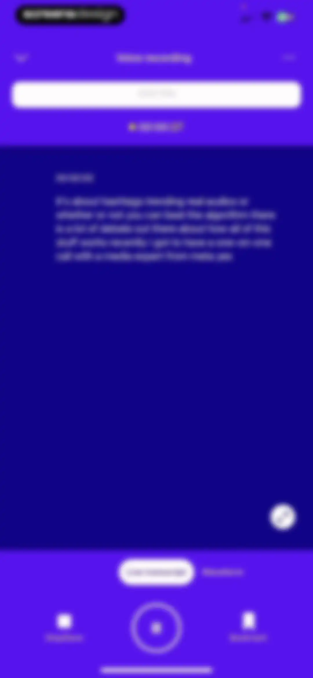 Rev: Record & Transcribe screen 6