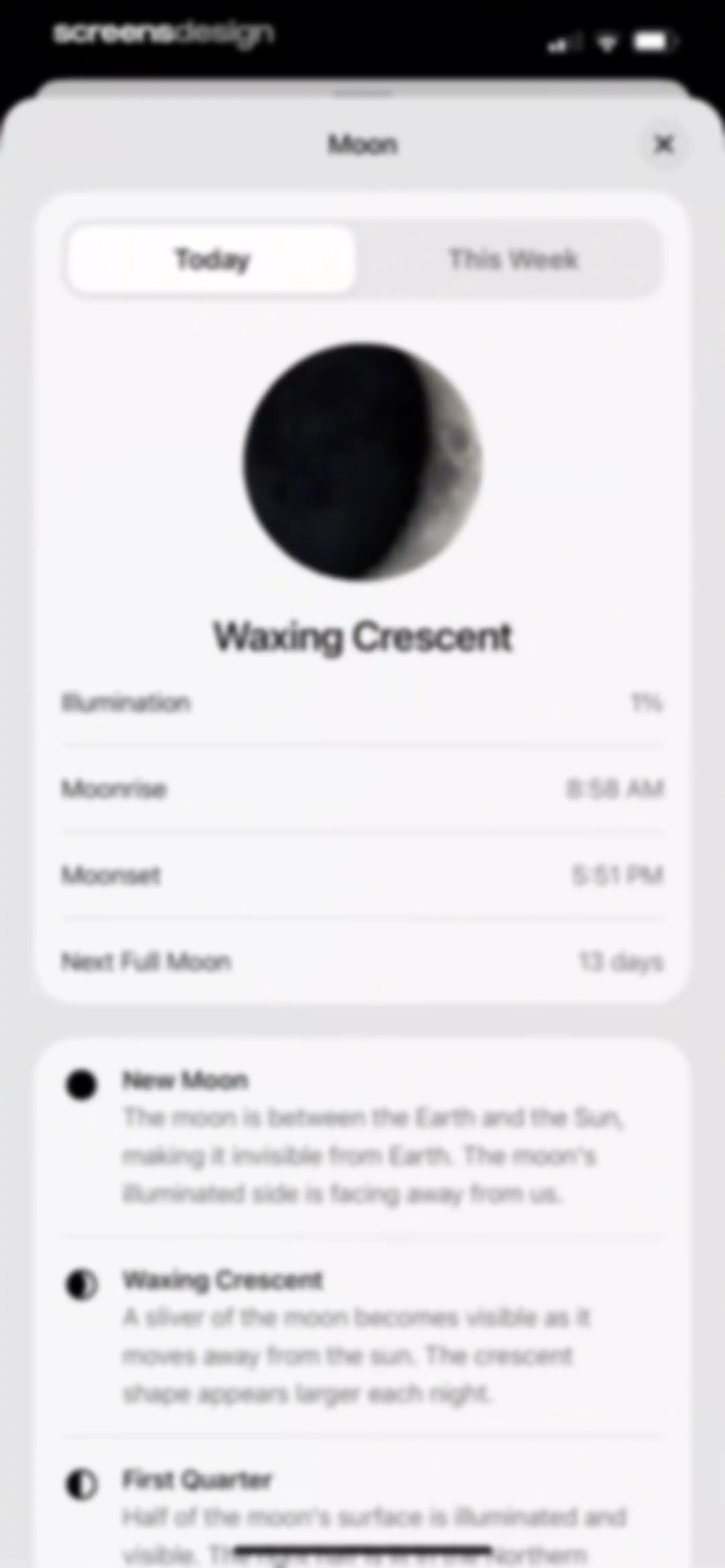 Element: Weather Radar screen 60