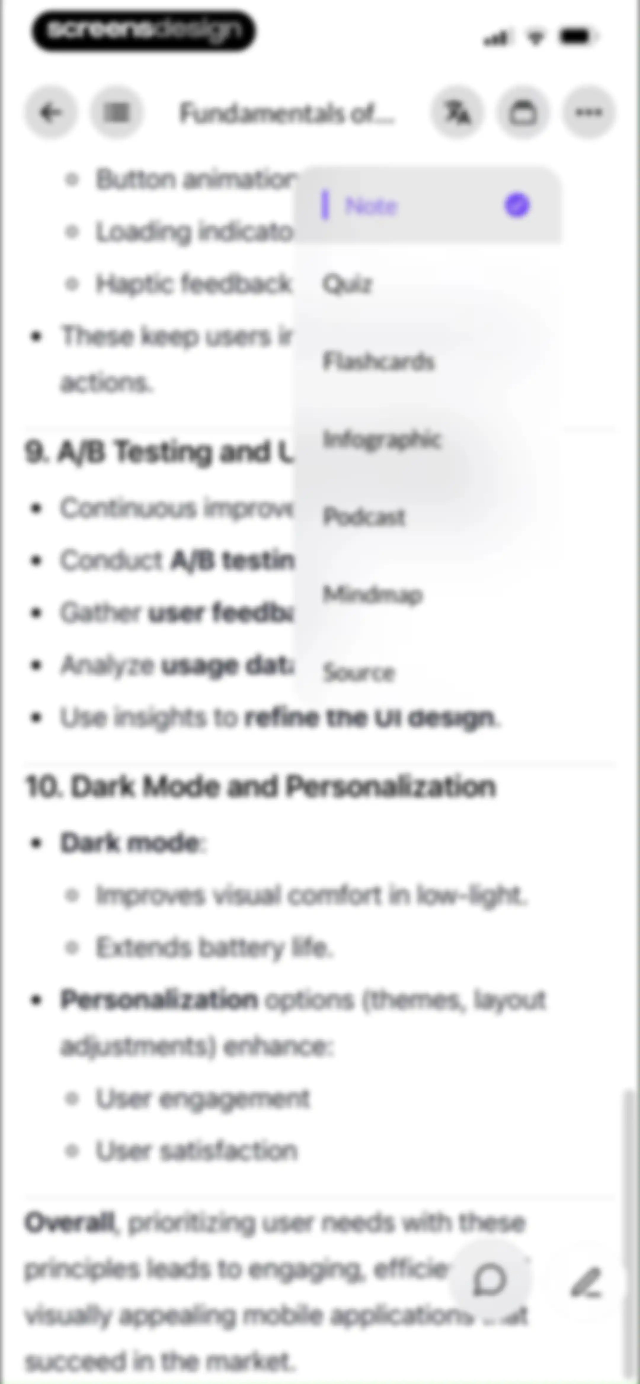 ThetaWave-AI Study Notes screen 90
